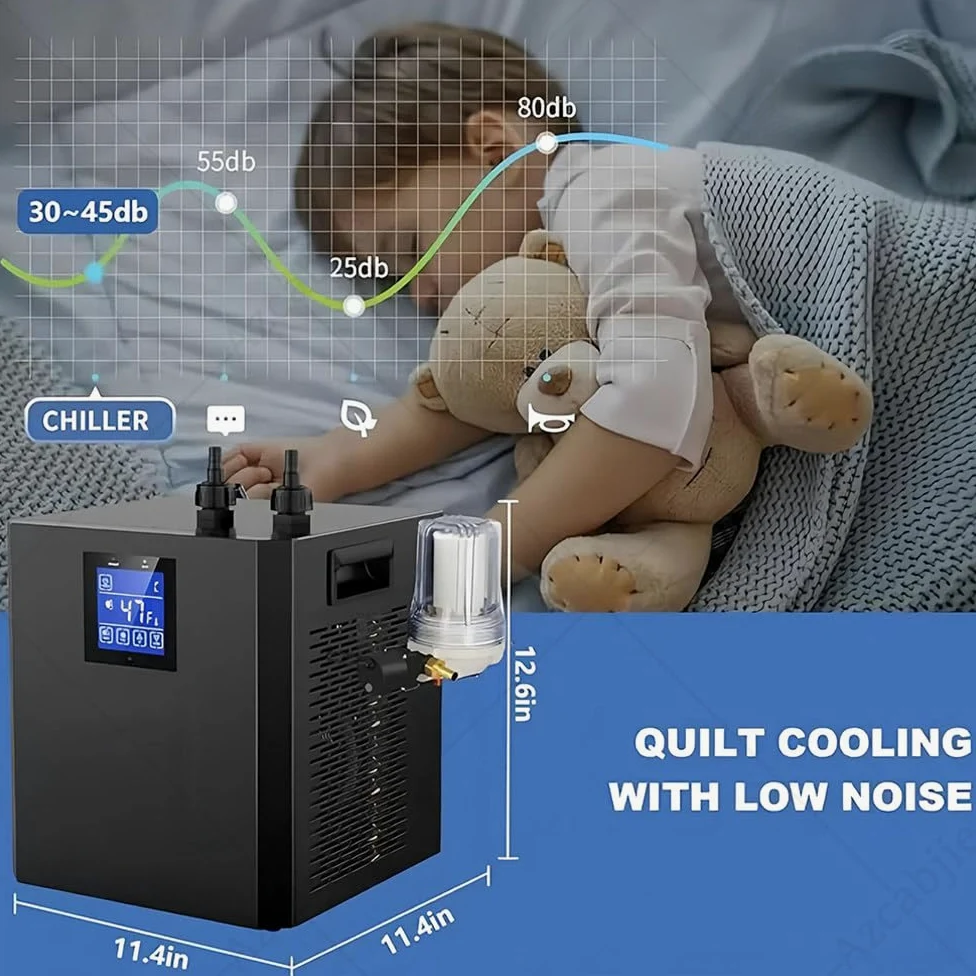 250w Enfriador De Baño De Hielo Silencioso | Compresor 600w,Enfriamiento Rápido,Control Remoto,Filtro Algodón,Refrigeración Por Ventilador,Para Interiores Y Exteriores