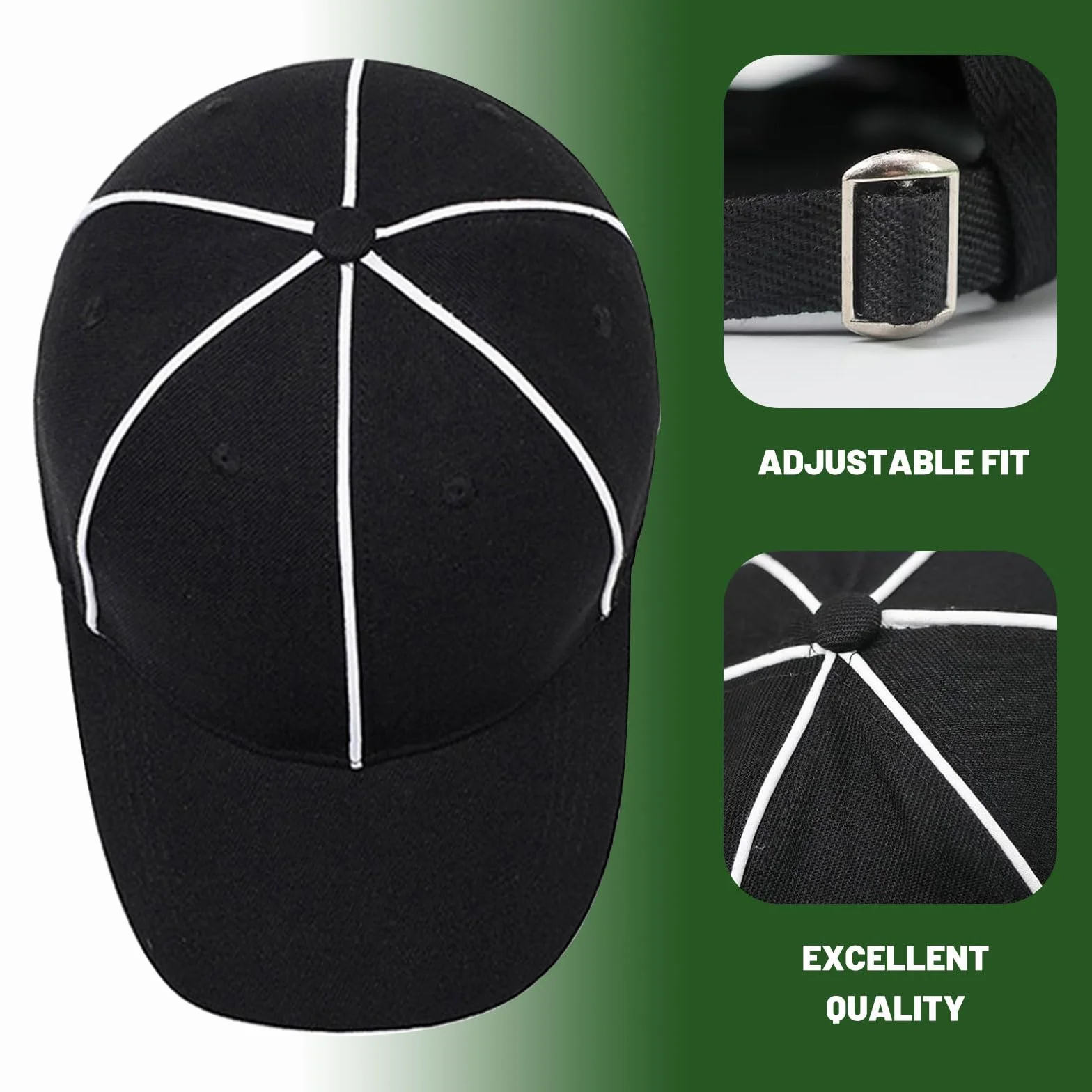 Conjunto de Uniforme de Árbitro 4 Piezas con Cuello Cremallera, Silbato, Sombrero y Bandera para Fútbol