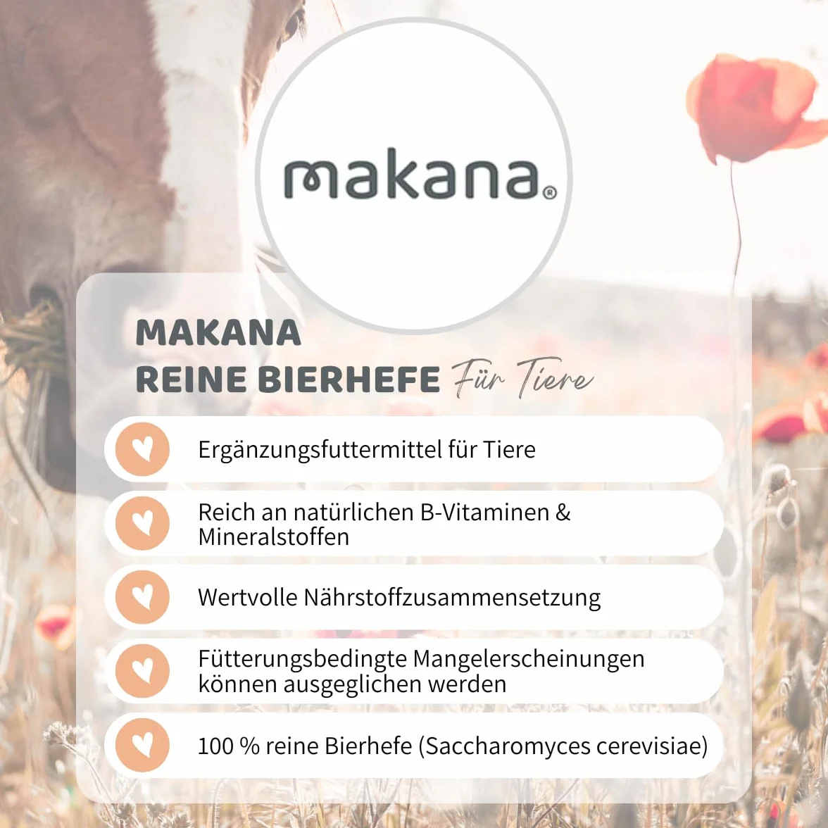 Makana Levadura de Cerveza Pura, 1 Bolsa de 1,5 kg