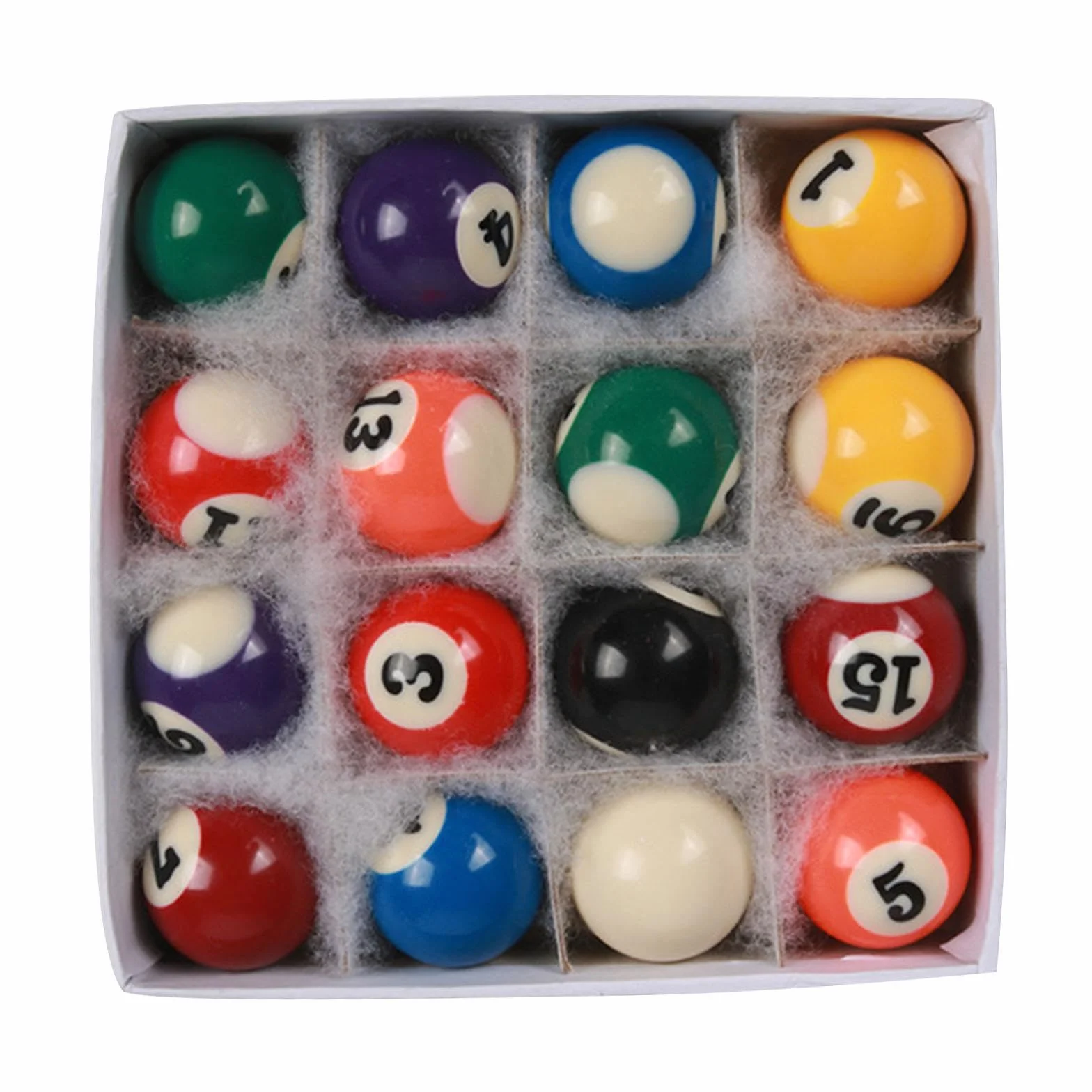 Mini Juego de Bolas de Billar 15 Bolas Numeradas 1 Bola Blanca Compacto Ligero