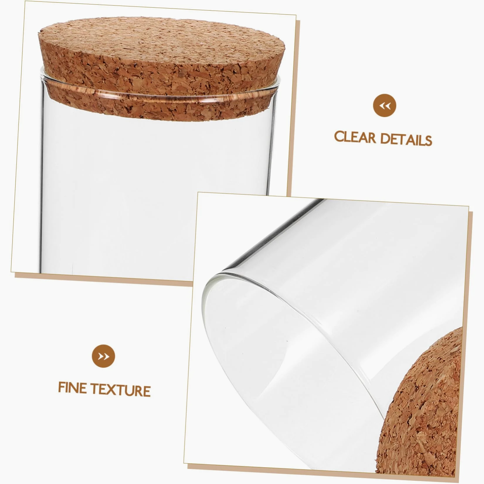 BESPORTBLE 5 Piezas Botella ecologica contenedor de Micro paisajismo Decorativo Terrario de Planta de Aire Botella Multiusos Terrarium Botella Transparente terrario de Cristal con Tapa Vidrio