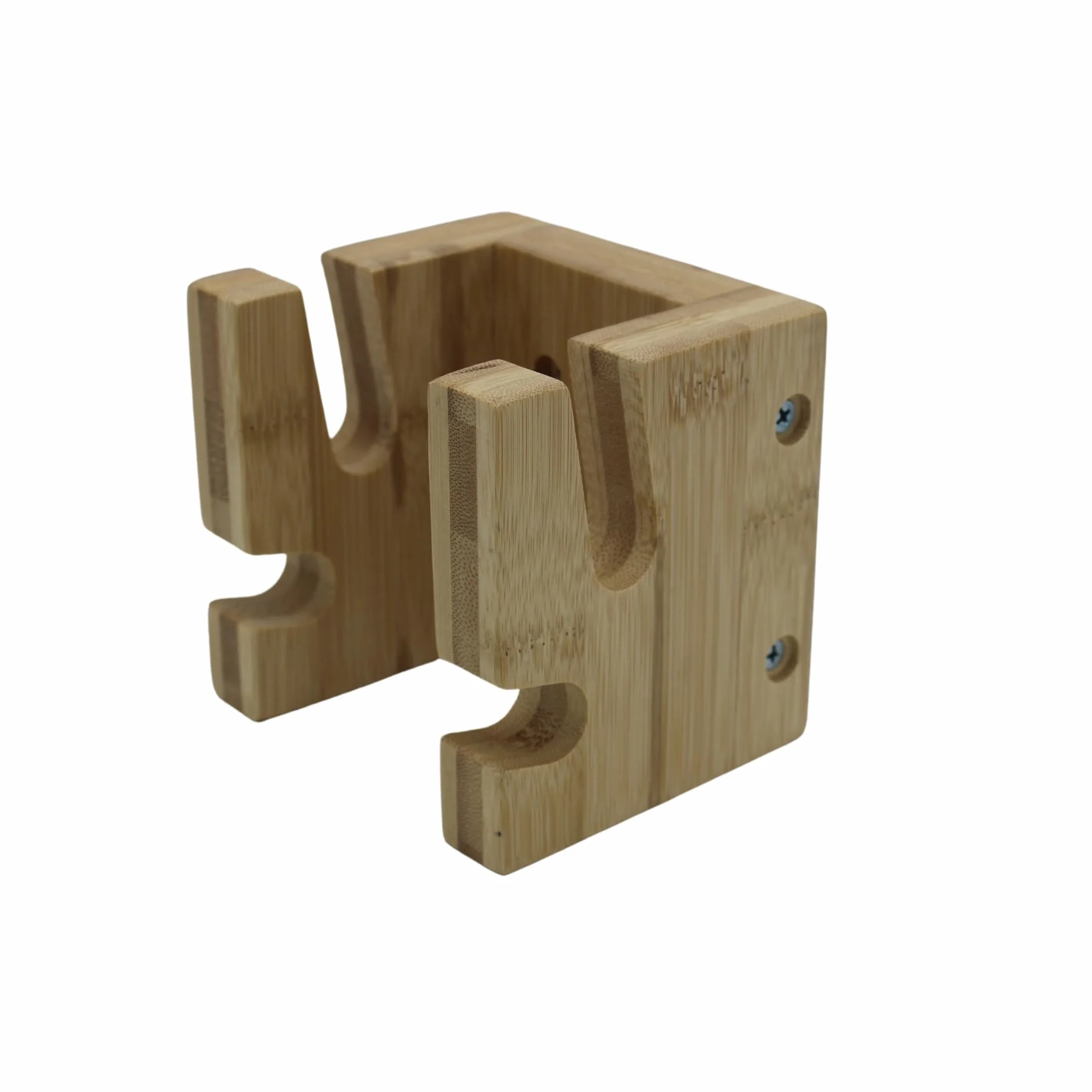 COR Surf Soporte de pared para monopatín y snowboard de bambú con gancho