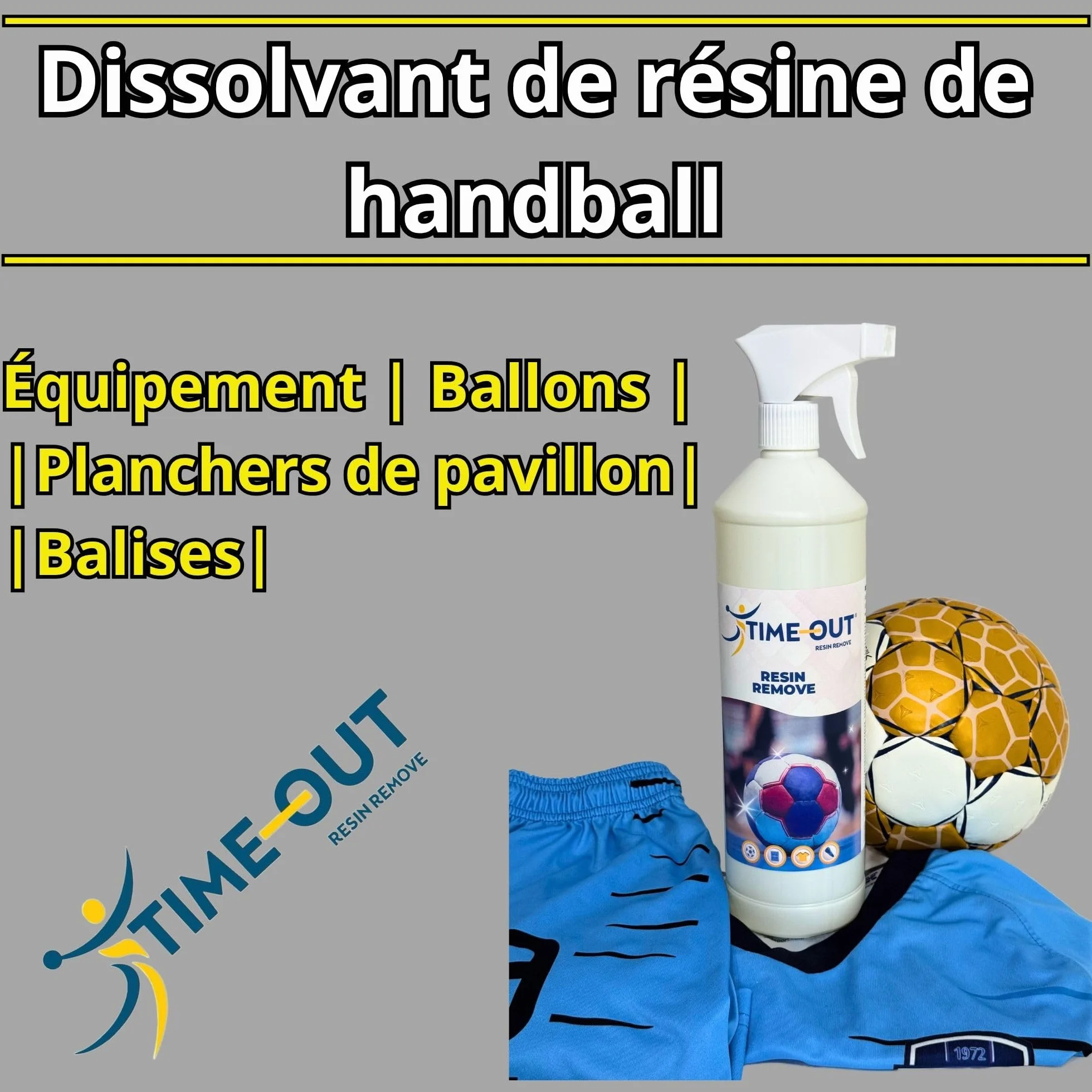 Quita Resina de Balonmano, Eliminador de Resina de Ropa y Balones, Limpiador de Suelos de Pabellones
