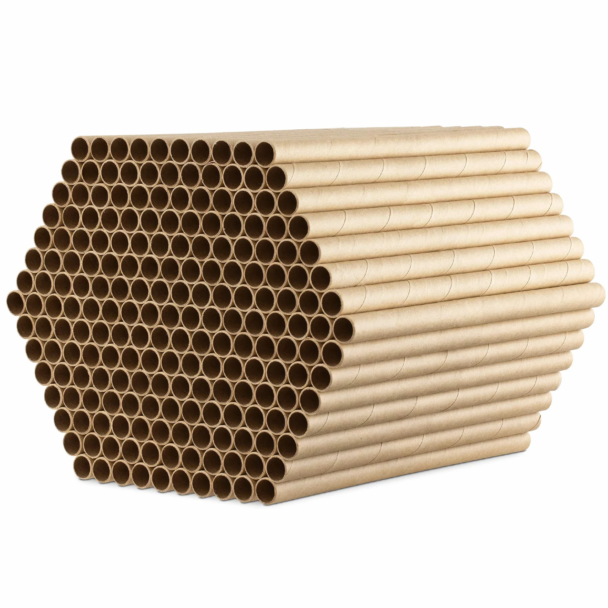 Navaris 200x Tubo para Nido de Abejas - Tubos de cartón para Rellenar Hotel de Insectos Colmena o casita de Abejas - Longitud 15 CM diámetro 8 MM