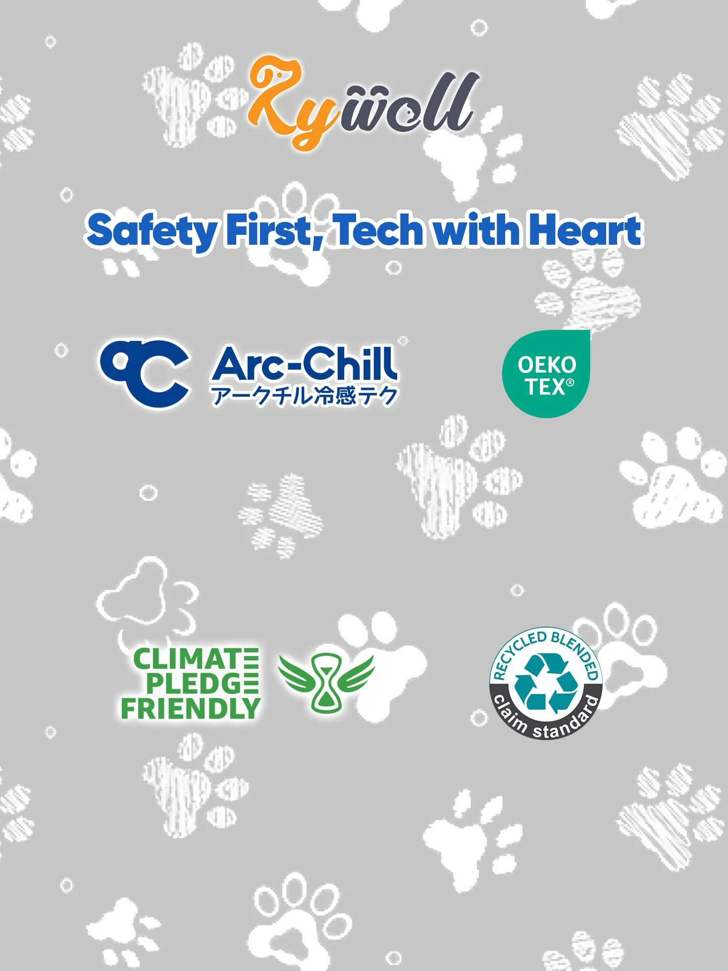 Rywell Alfombrilla de refrigeración súper absorbente para perros de 59 x 40 pulgadas, Arc-Chill 3.0 y tapete de refrigeración para perros que cambia de color, se mantiene fresco y seco, lavable