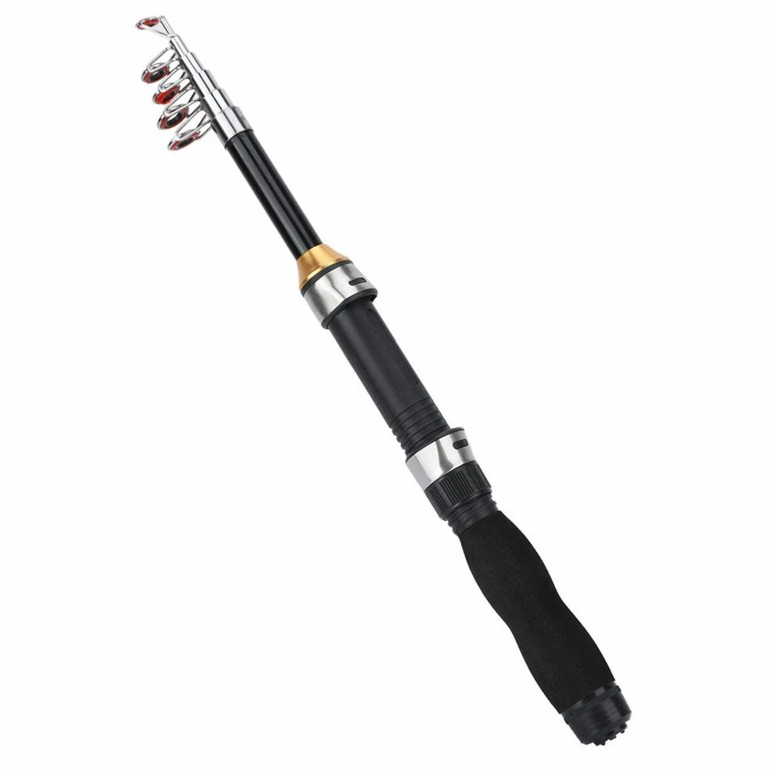 Bnineteenteam Mini Caña de Pescar 1.5 m Hielo Vidrio 2-6 lbs