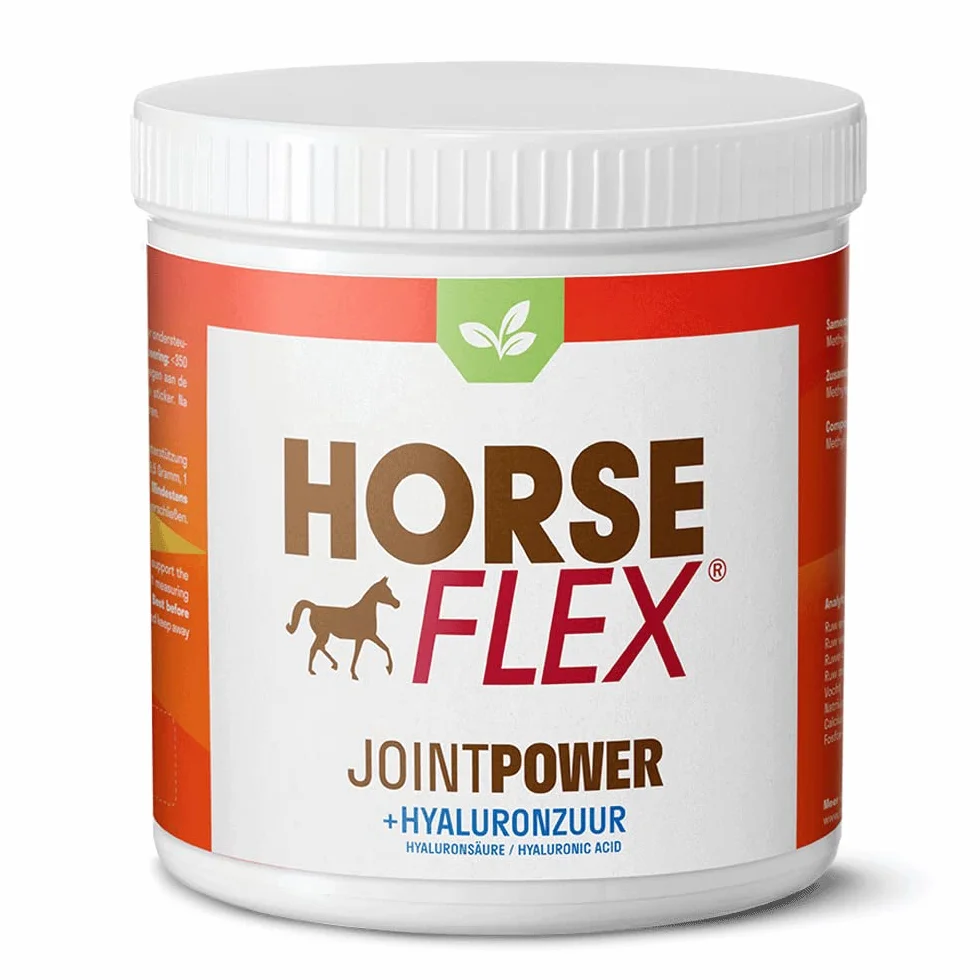 HorseFlex JointPower con ácido hialurónico para caballos para apoyar las articulaciones, tendones, ligamentos, cartílago y sinovia (líquido para articulaciones) – 1500 gramos