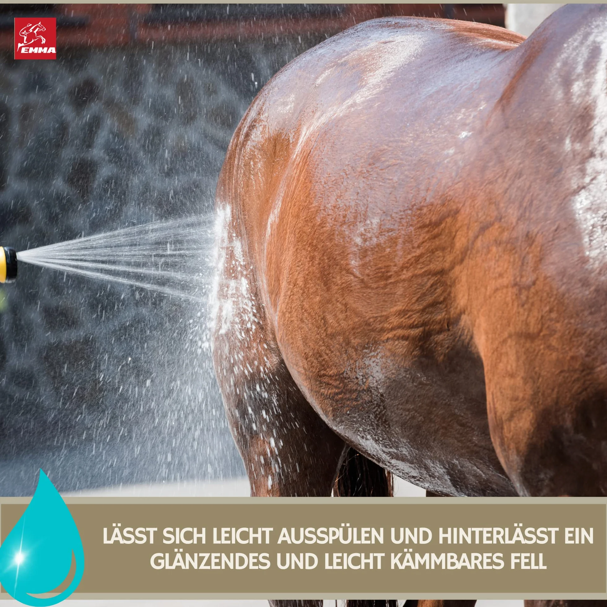 Spray de Purpurina - Spray de Crin para Caballos I Grasa para Cascos con Purpurina I Golosinas para Caballos Champú para Caballos Juego de 4 pz Spray de Cola Golosinas para Caballos 400gr 500ml 250ml