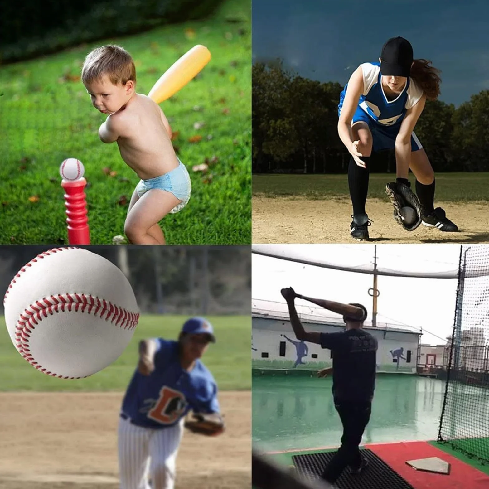 Pelotas de béisbol profesional cosidas a mano 9 pulgadas para adultos y jóvenes