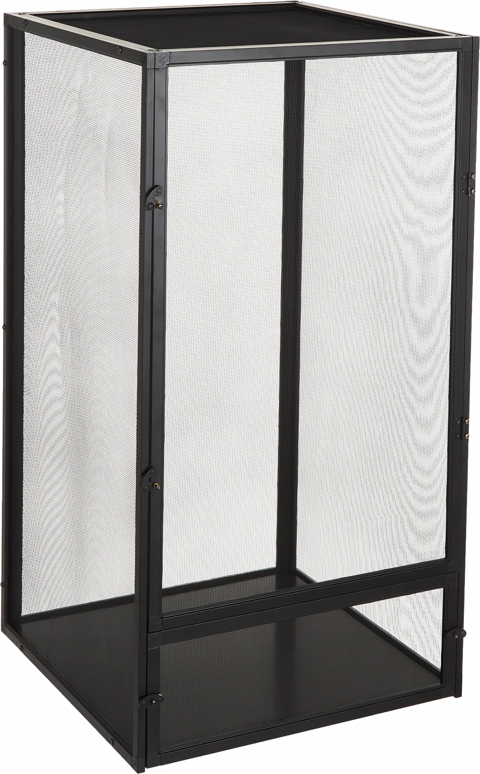Zoo Med Repribreeze Caja de Aluminio Anticorrosión para Reptiles, Jaula de Vidrio para Dragones Barbudos, Iguanas y Lagartos, Fácil Limpieza, 40 x 40 x 76 cm