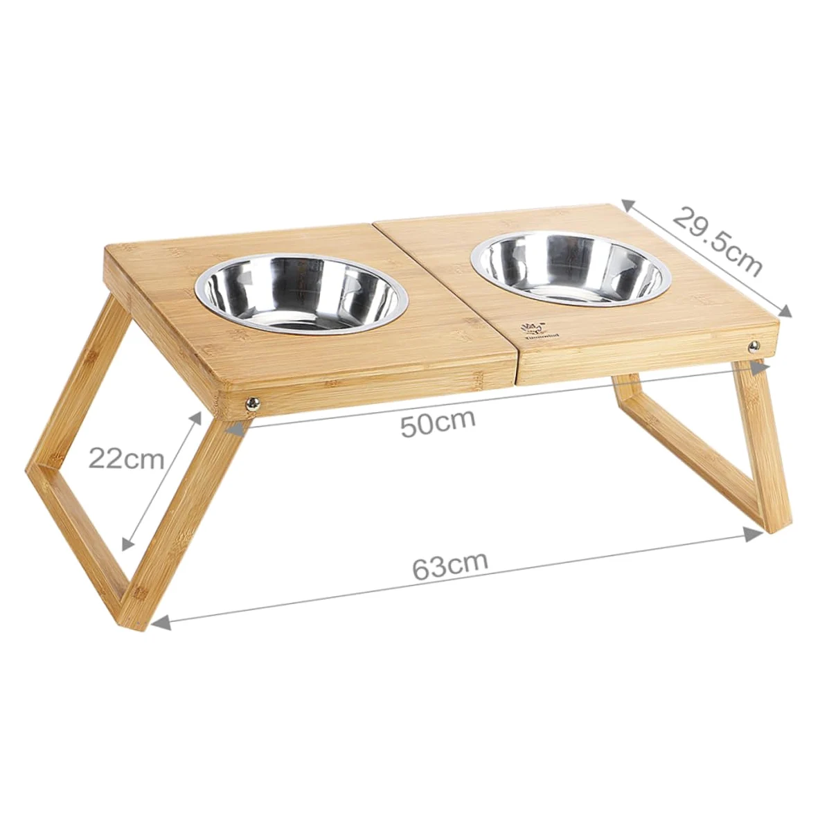 Angoily Soporte Plegable para Comederos de Mascotas Comedero de Acero Inoxidable para Perros para Gatos y Perros para Uso Interiores Soporte para Cómodo