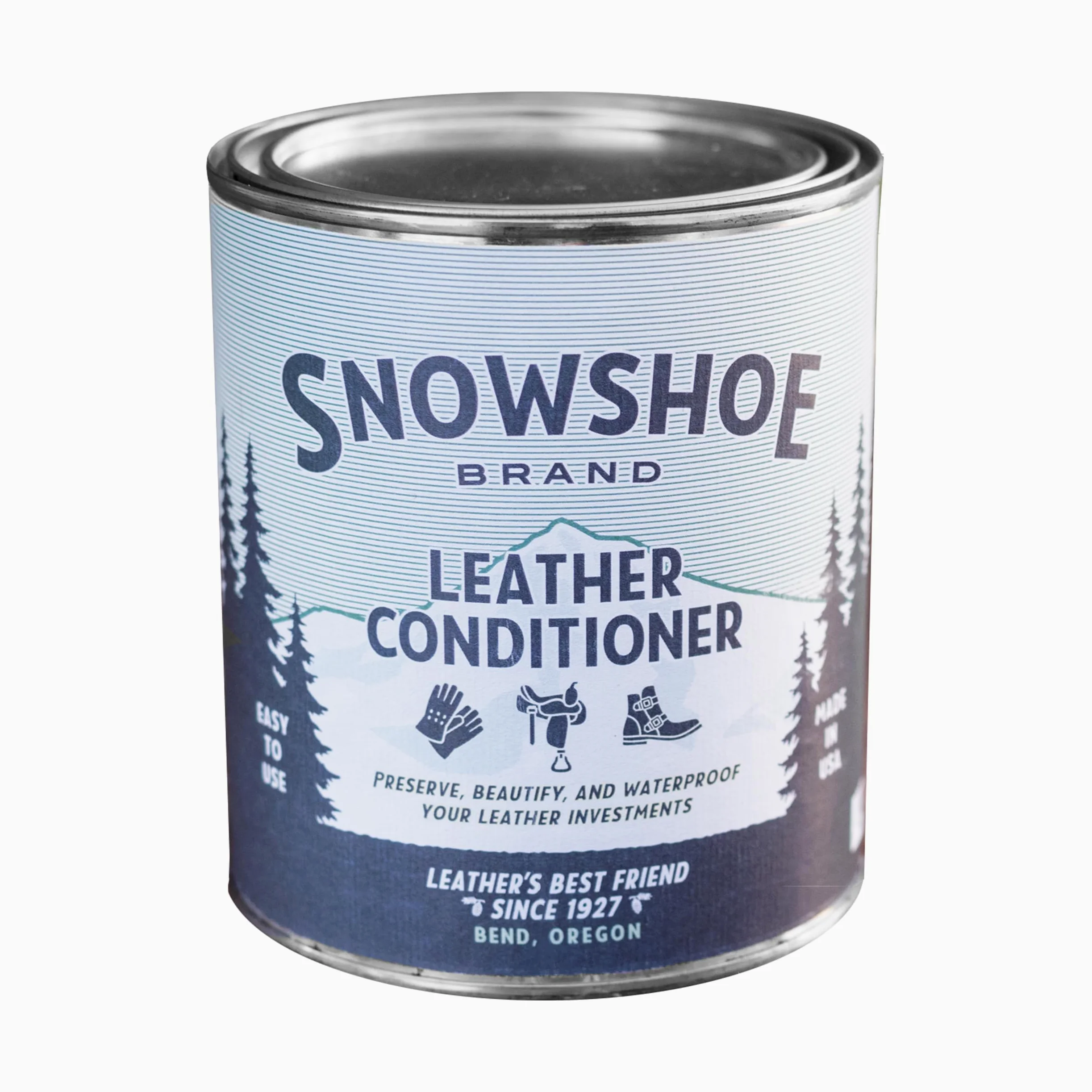 Generic Apósito de cuero para raquetas de nieve, acondicionador de cuero, protege, acondiciona, restaura y protege el cuero resistente al agua, acondiciona los sillines y tachuelas desde 1927,