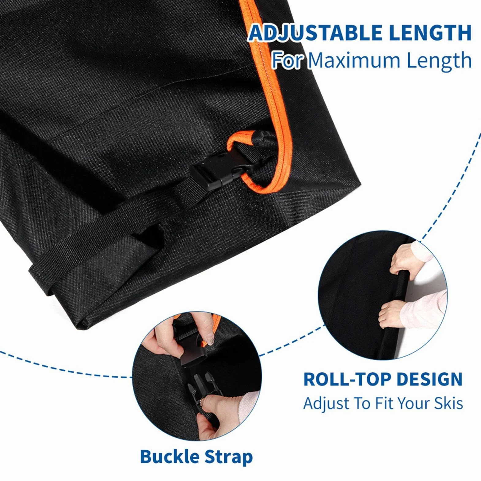 Protectora Impermeable para Snowboard, Transporte para Equipos de Deportes de Invierno, Hombres, Mujeres y Adolescentes