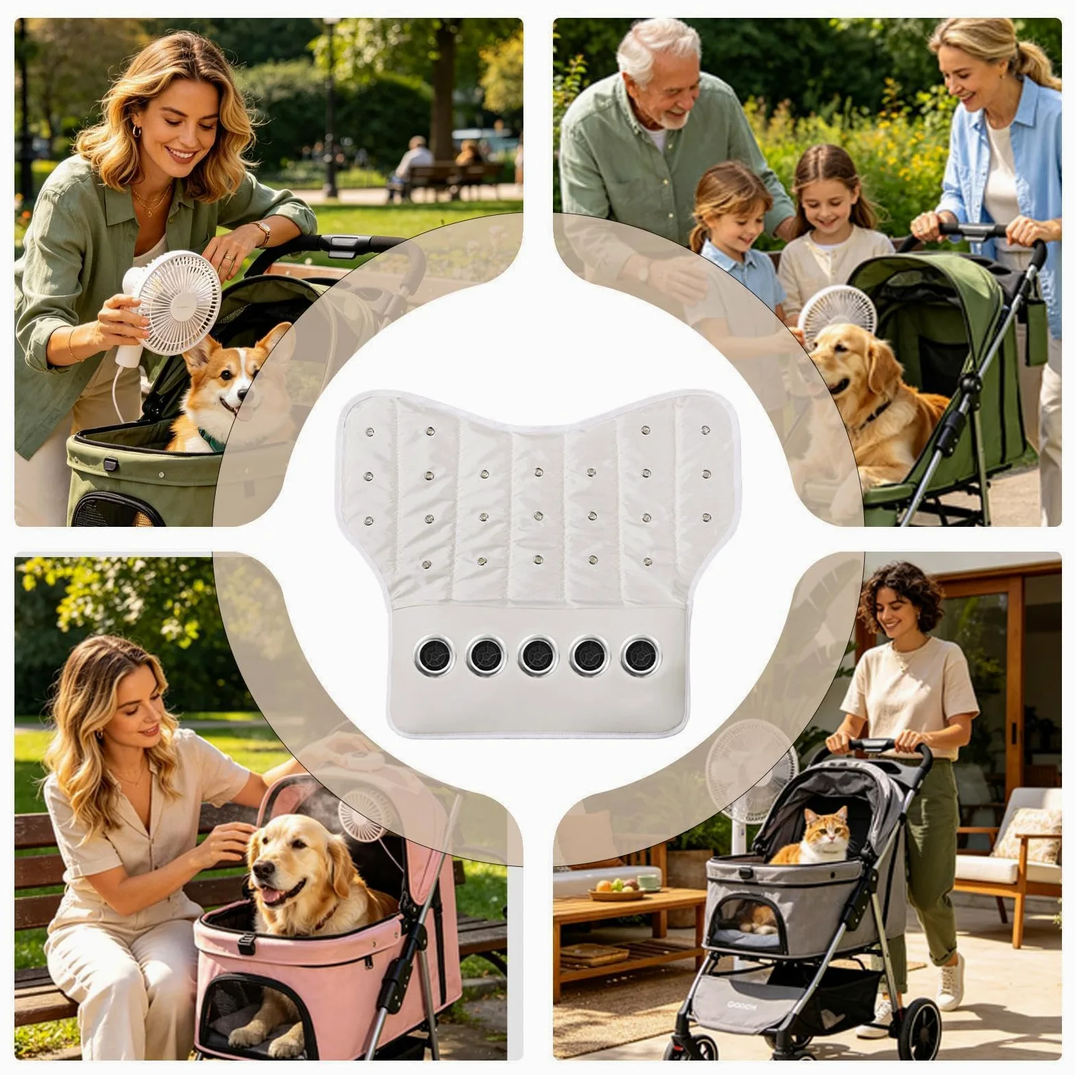 Alfombrilla para cochecito de perro, impermeable, lavable, manta para cochecito de gato, para razas pequeñas, medianas y grandes, , mascotas, interiores, exteriores, hogar, viajes, caminatas