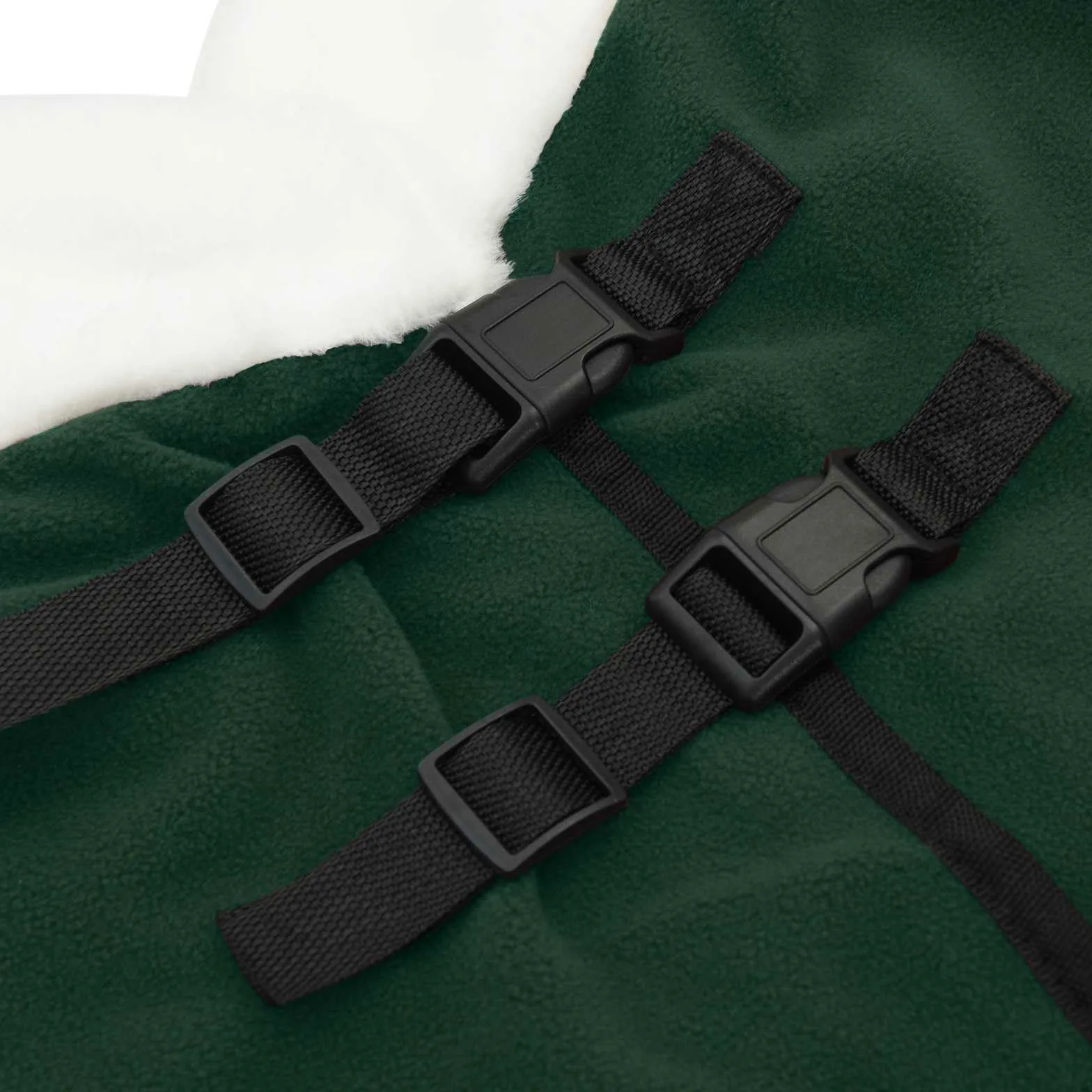 Manta para caballo, forro polar, 75 cm, con hebillas ajustables, resistente al viento y transpirable, manta de invierno para establo, sauce y exterior, incluye solapa de cola y cinturón