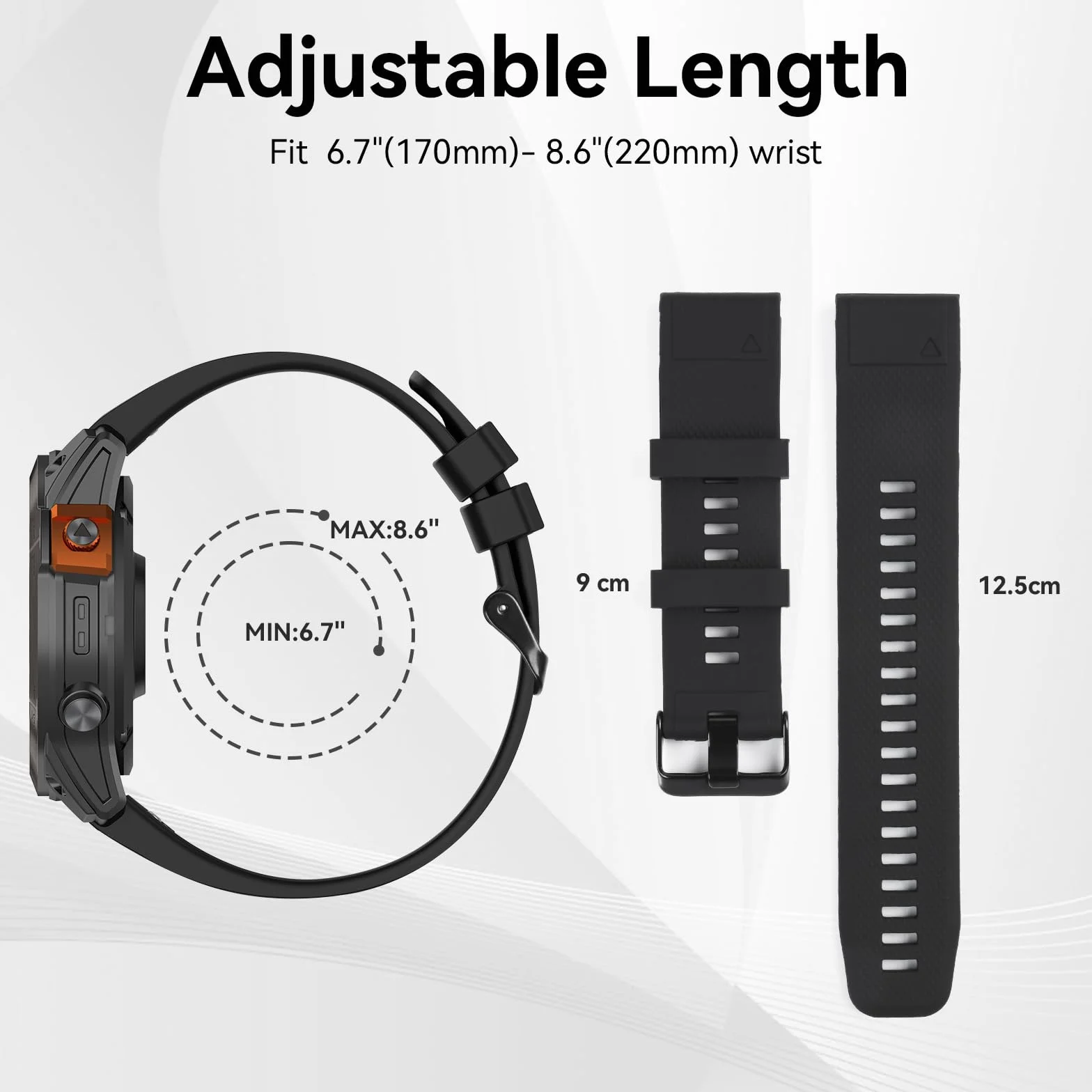 aceyoon 22mm Quickfit Silicona Reemplazo Correa para Garmin Quatix 7 Pro Fenix 7 6 5 Instinct Forerunner 935 945 Approach S60 S62 Descent G1