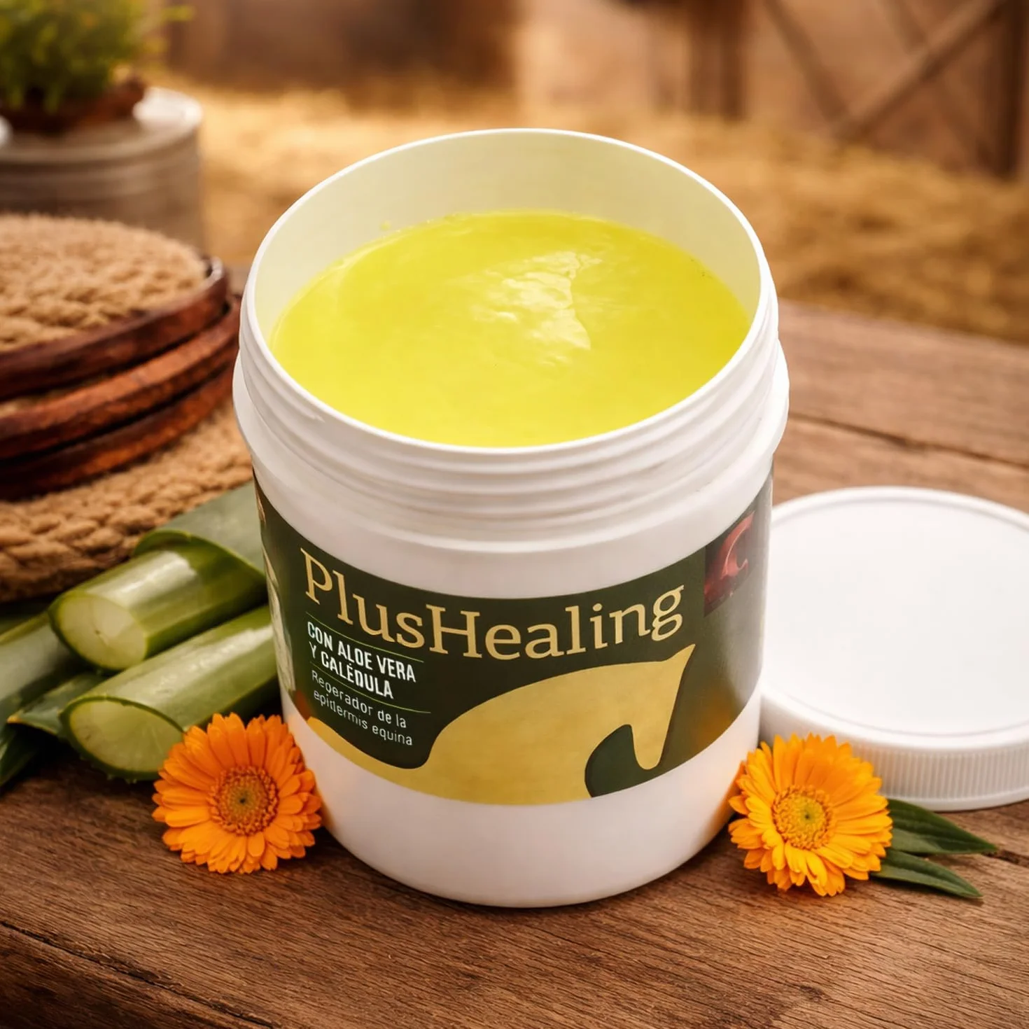 LABORATORIOS PINO Plushealing Producto para Higiene y Cuidado Cutáneo en Caballos – Ayuda a la Cicatrización de Rozaduras y Abrasiones – Uso Externo – Envase 500 ml