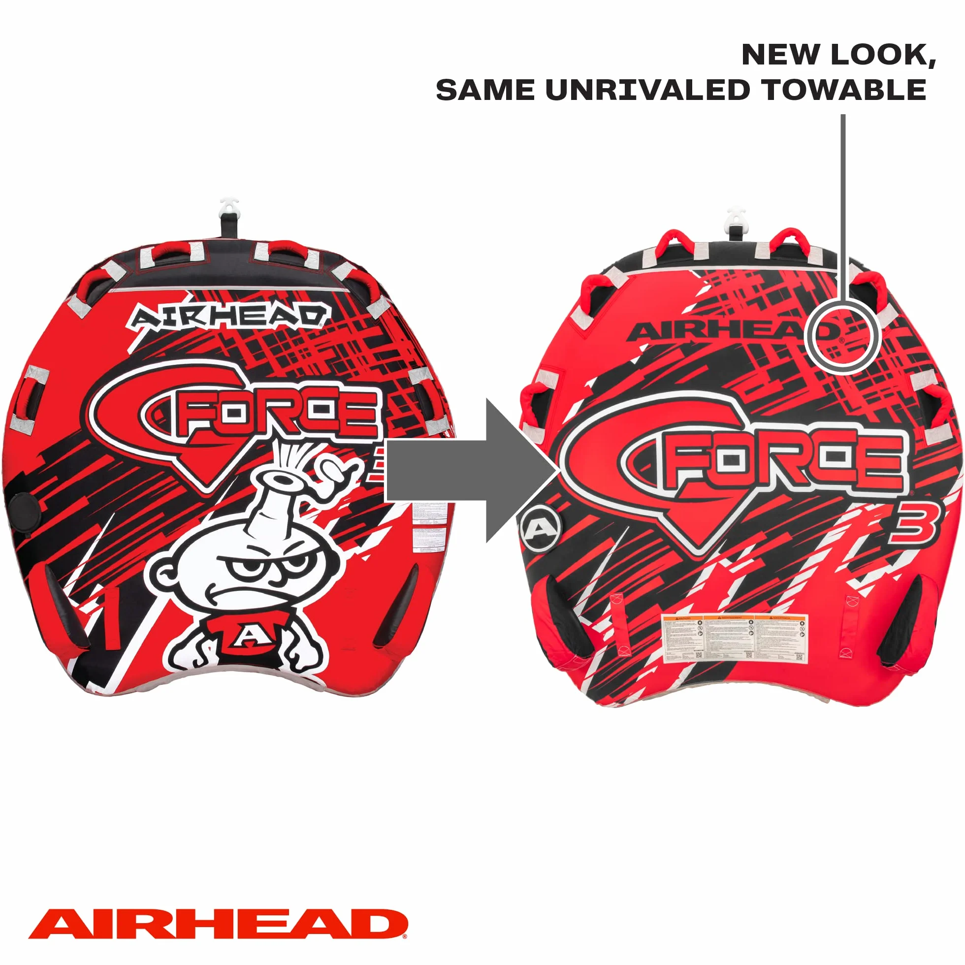 AIRHEAD G-Force Tubo remolcable 1-4 Jinetes para navegación