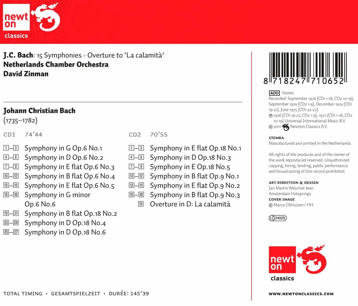 Symphonies Op.6,9,18