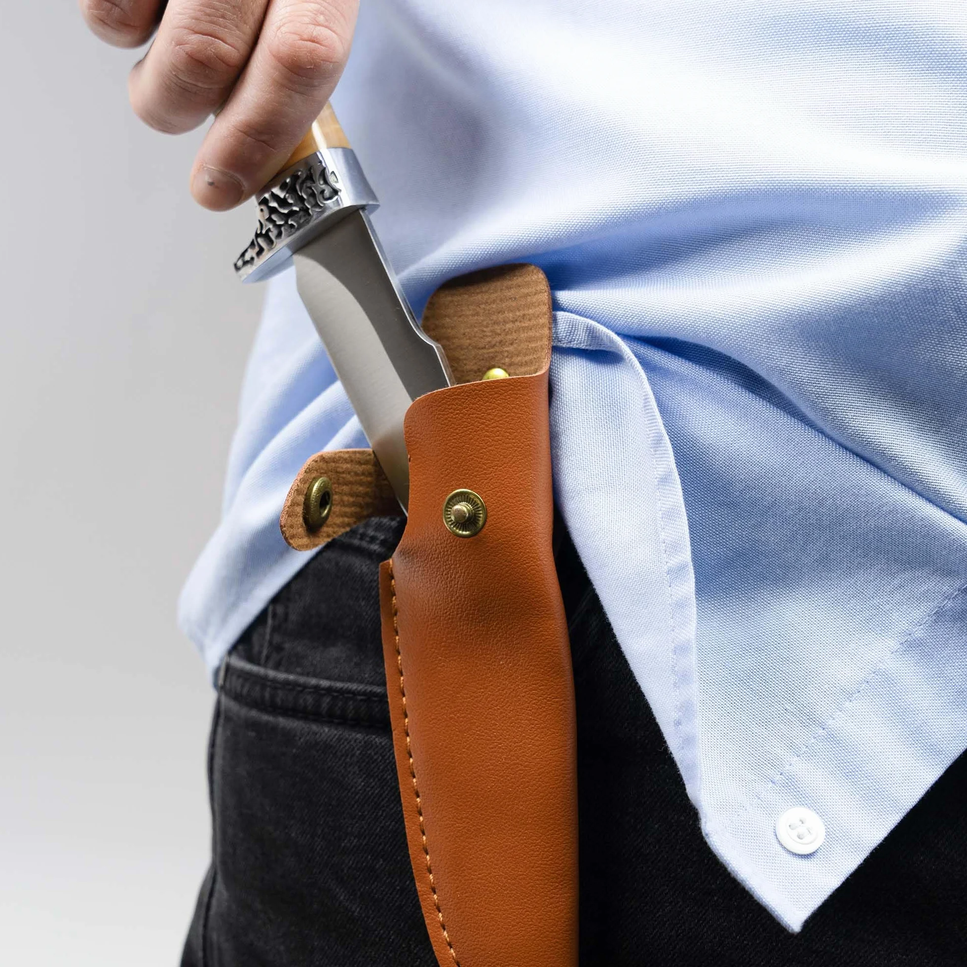 Cuchillo de caza PNI Hunting H100 215 mm con funda