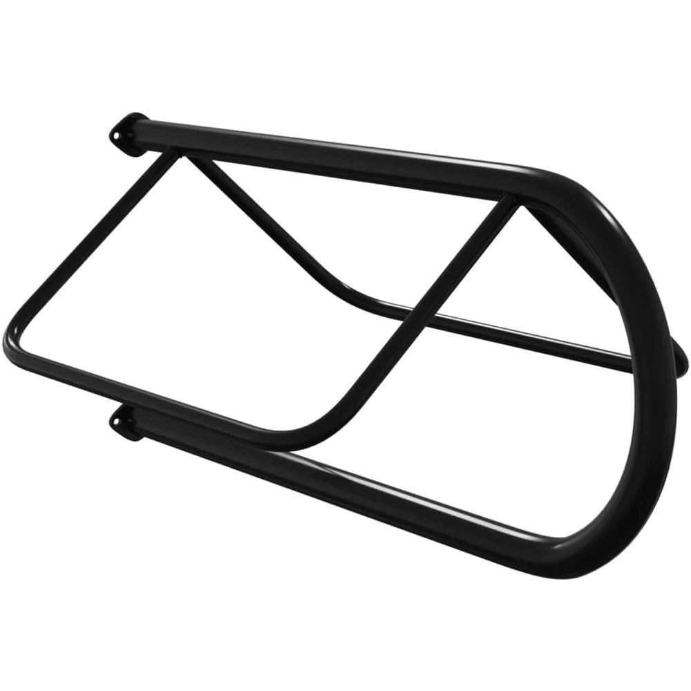 Soporte de silla de montura de pared hierro negro,Actividades al aire libre,Equitación,Accesorios para riendas de caballos,Accesorios para sillas de montar,Soportes para sillas de montar-172428