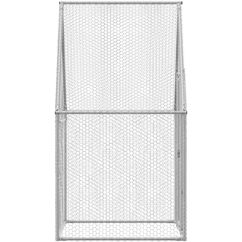Jaula para gallinas, 100 x 100 x 190 cm, de acero galvanizado, gallinero exterior para aves de corral, patos y animales pequeños, recinto para gallineros con puerta con cerradura