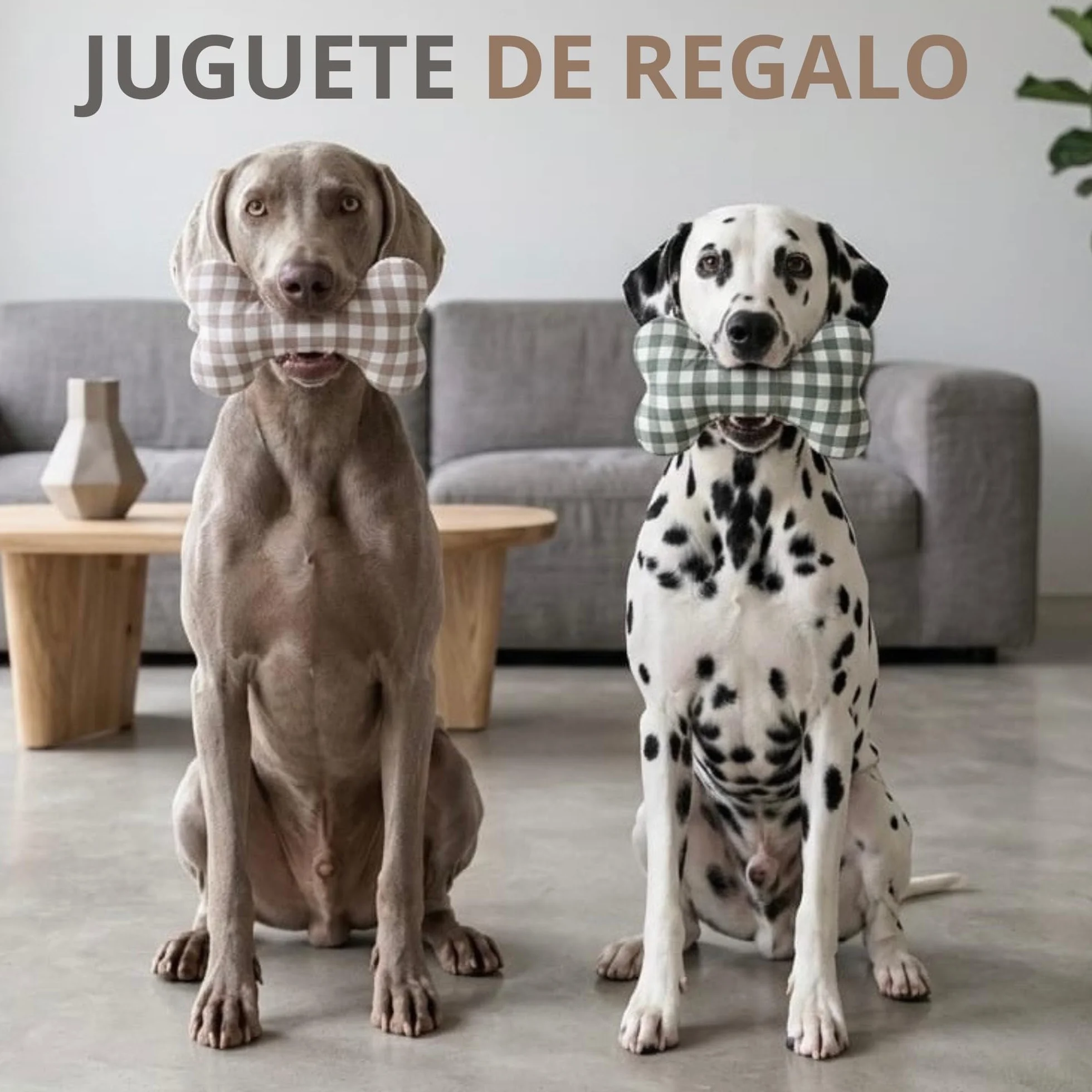 PESK Cama Perro Pequeño 57x47x15cm con Hueso de Juguete, Acolchada Relleno de Fibras, Cama Perros Medianos Lavable, Resistente Mordeduras, Camas Perros Medianos Antideslizante, Dog Bed (Beige Talla S)