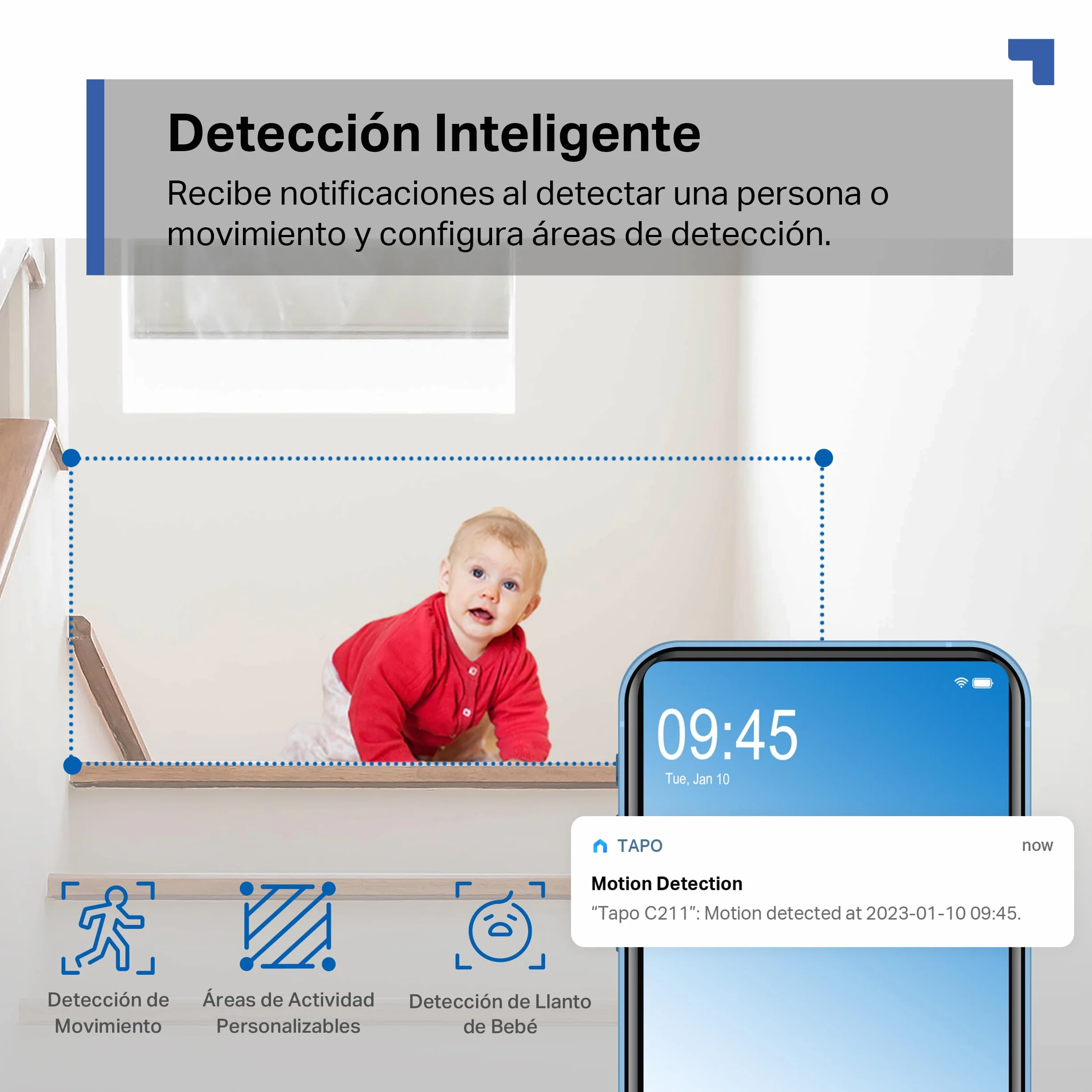 Tapo C211-2K Pan/Tilt Cámara de Seguridad Interior para Monitor de bebé-cámara de Mascotas-Detección de Movimiento y Seguimiento-Funciona con Alexa y Google,Admite Tarjeta SD hasta 512 GB