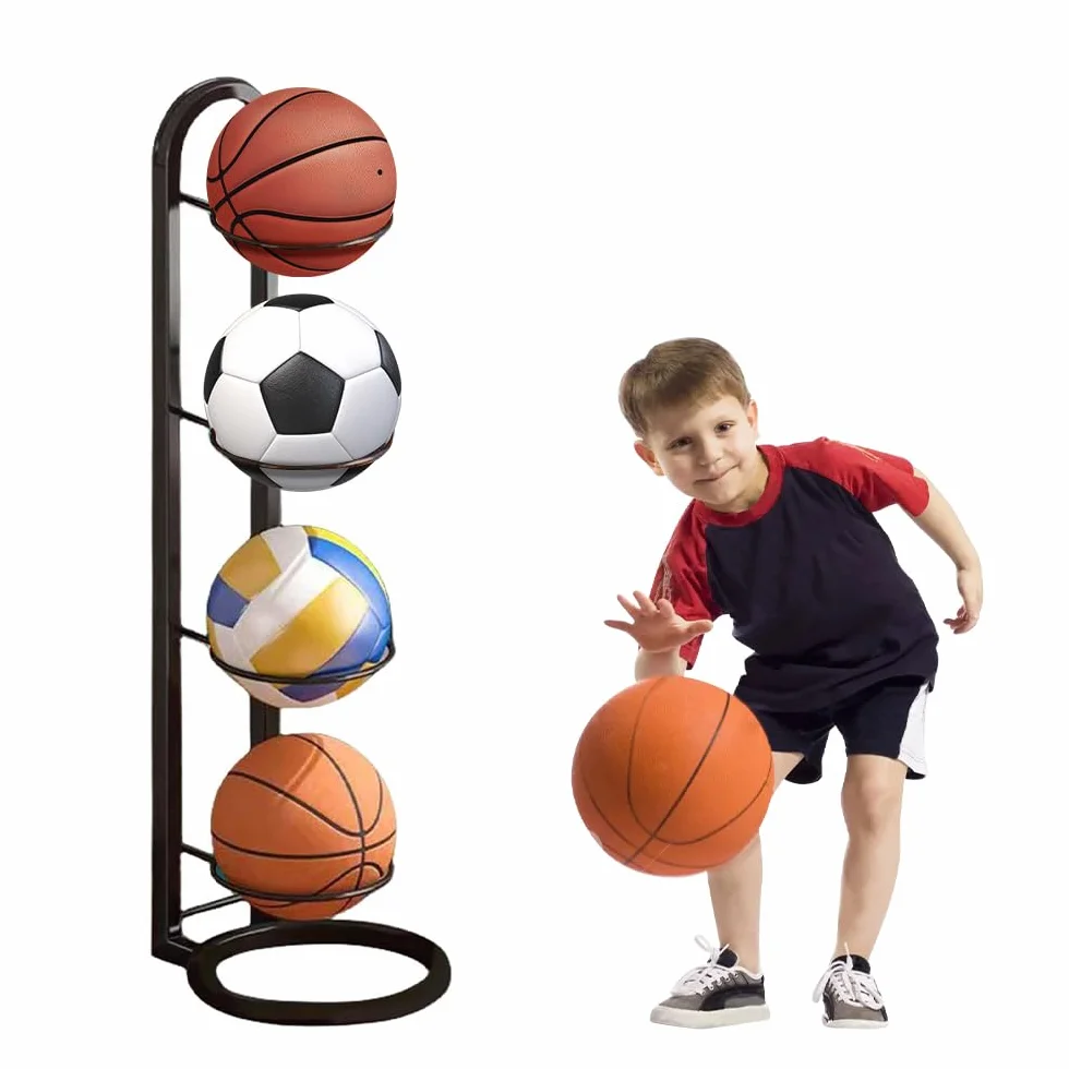 Estantería de Almacenamiento de Pelotas Baloncesto Vertical