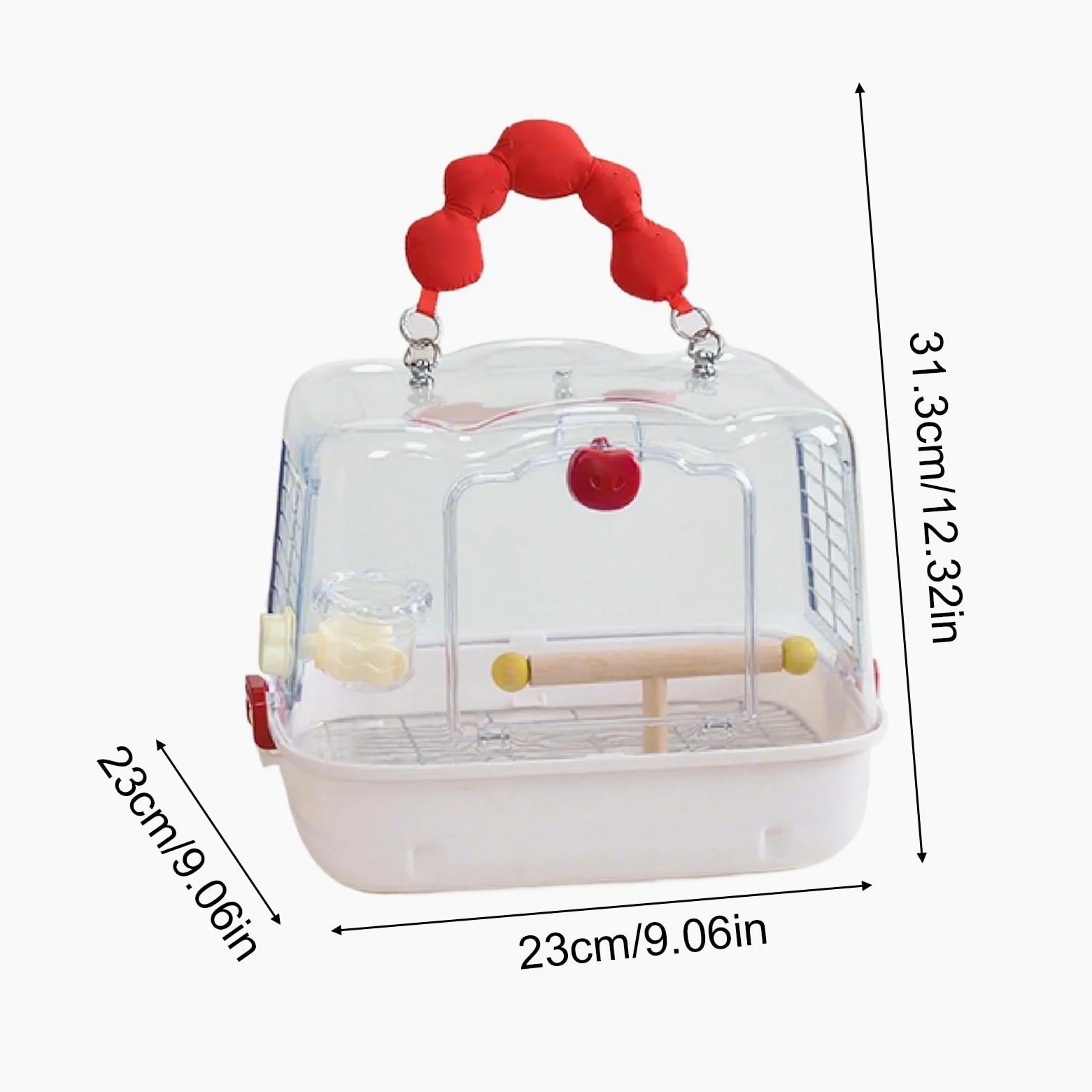 Jaula de Viaje para Aves Transportín Ligero para Loros | Bolsa Para Transportar Aves Con Soporte Para Cacatúas Ninfa y Periquitos en Aventuras al Aire Libre, Paseos y Salidas