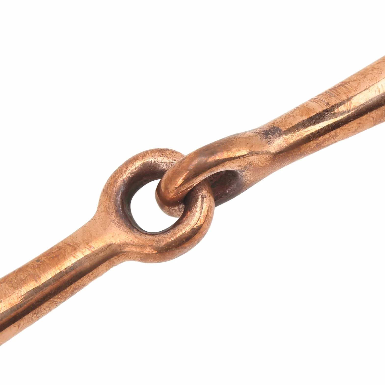 Yosoo Health Gear Broca para Boca de Filete de Mejilla de Caballo, Anillo Suelto de Acero Inoxidable, Cobre Premium