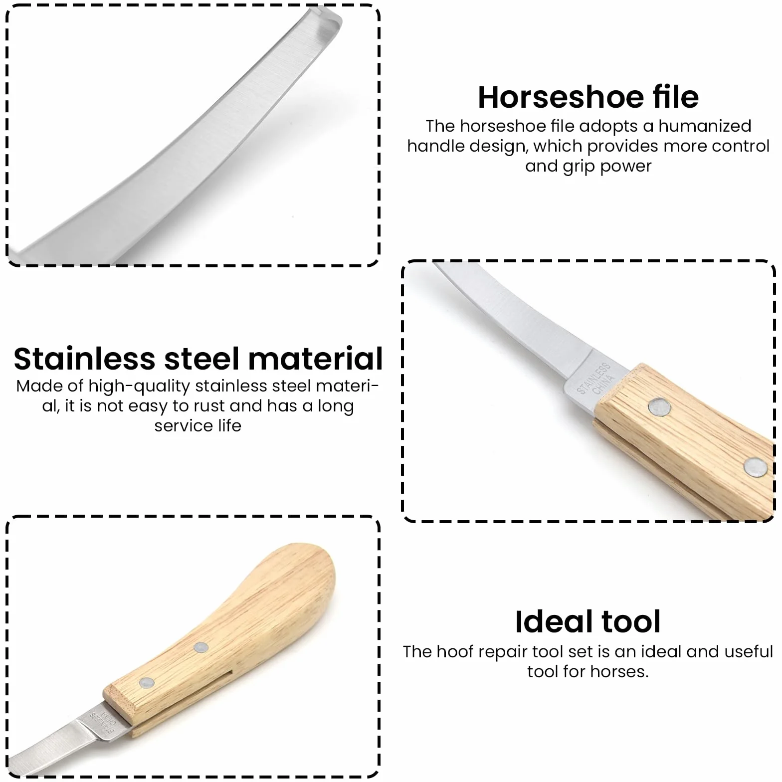 Lima De Herradura,8 Pulgadas 200MM Lima Para Pezuñas De Caballo Con Mango,Cuchillo Para El Cuidado De Las Pezuñas,Escofina Para Pezuñas,Escofina Profesional Para Lima De Caballos Para Vaca,Caballos