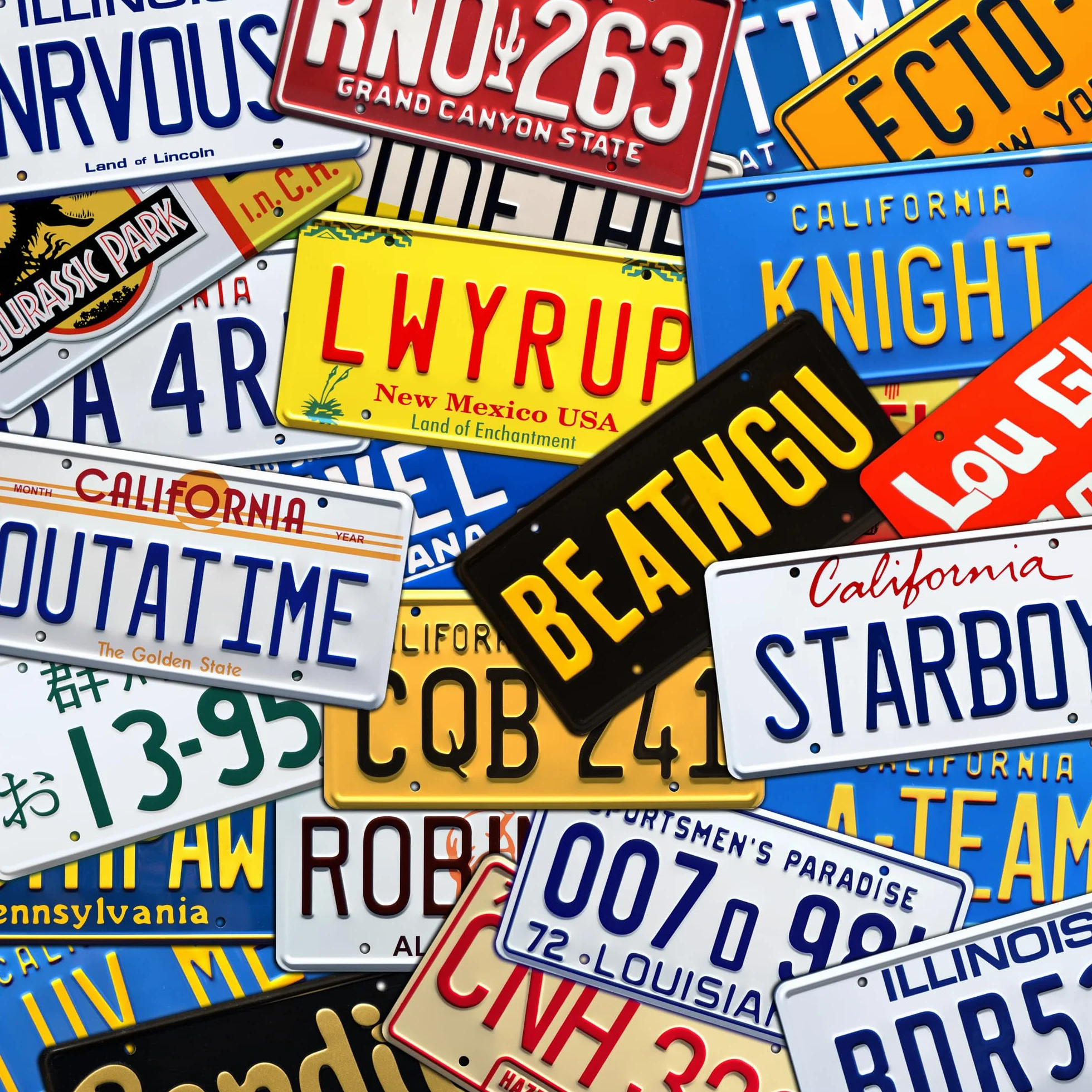 Dukes of Hazzard Georgia CNH 320 Metal Stamped License Plate
