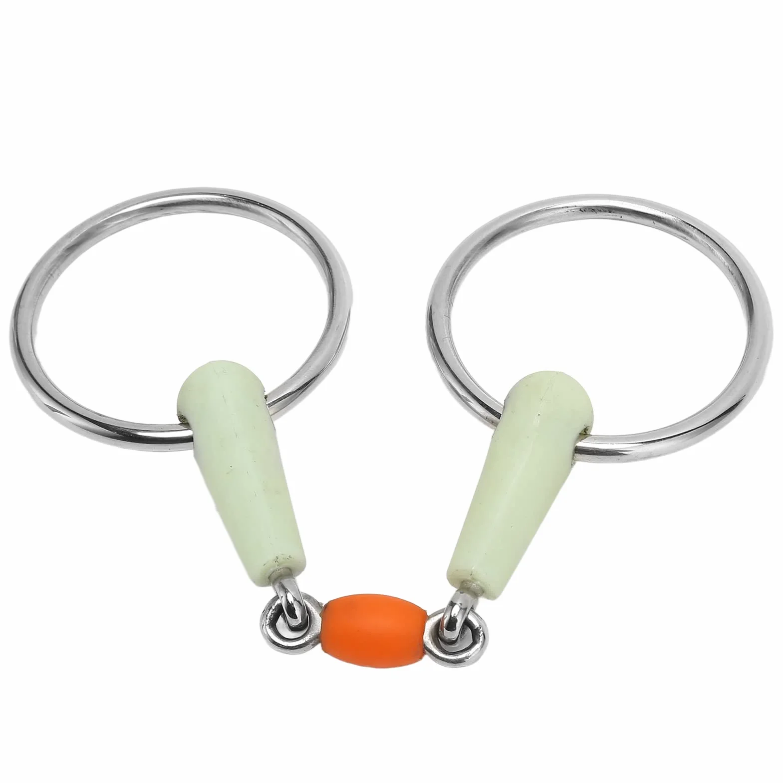 Bocado para Caballo, Fácil de controlar. Previene Las mordeduras. Superficie Lisa Envuelta en Goma. Un Bocado Cómodo para Tu Caballo. Anillo de Acero Inoxidable. Duradero para