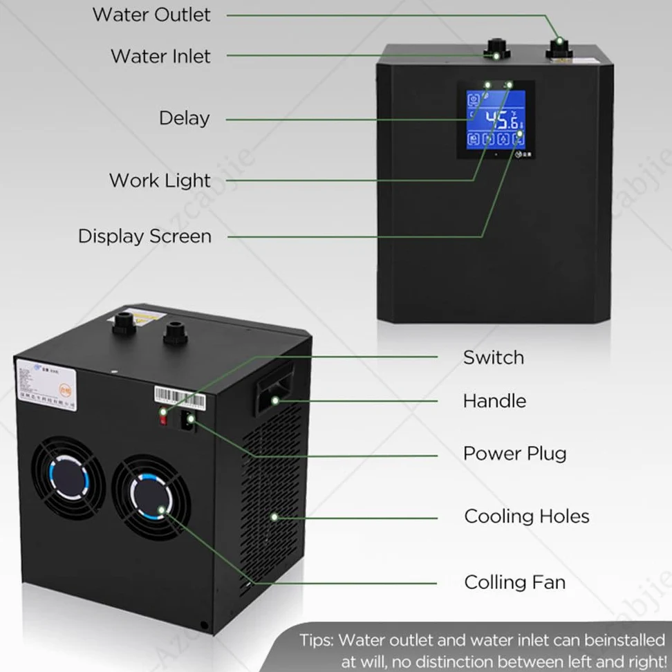 250w Enfriador De Baño De Hielo Silencioso | Compresor 600w,Enfriamiento Rápido,Control Remoto,Filtro Algodón,Refrigeración Por Ventilador,Para Interiores Y Exteriores
