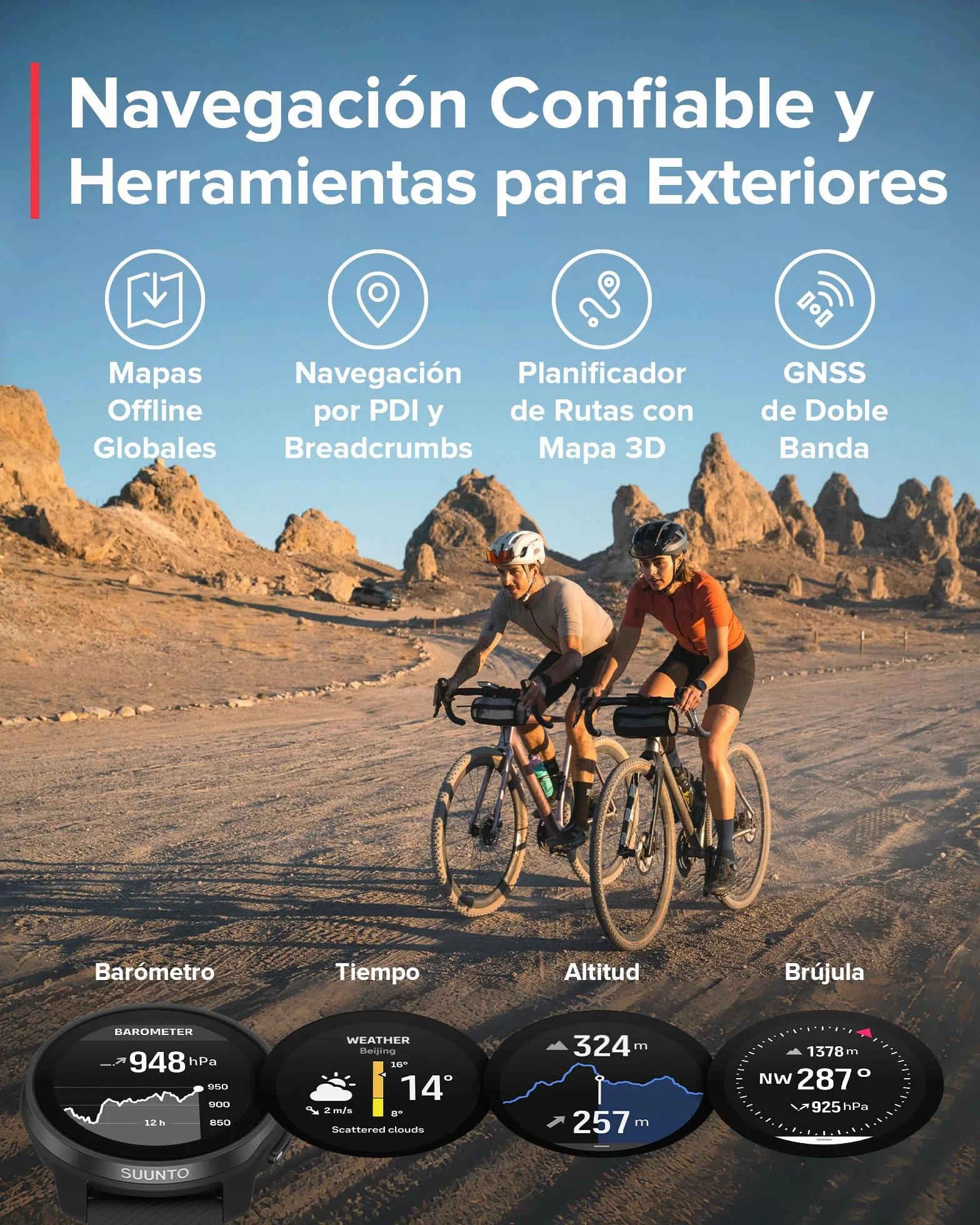 Suunto Race S Reloj Correr Pantalla Táctil AMOLED, Deportivo GPS Doble Frecuencia, Seguimiento HRV Sueño, Entrenamiento IA, Mapas Offline
