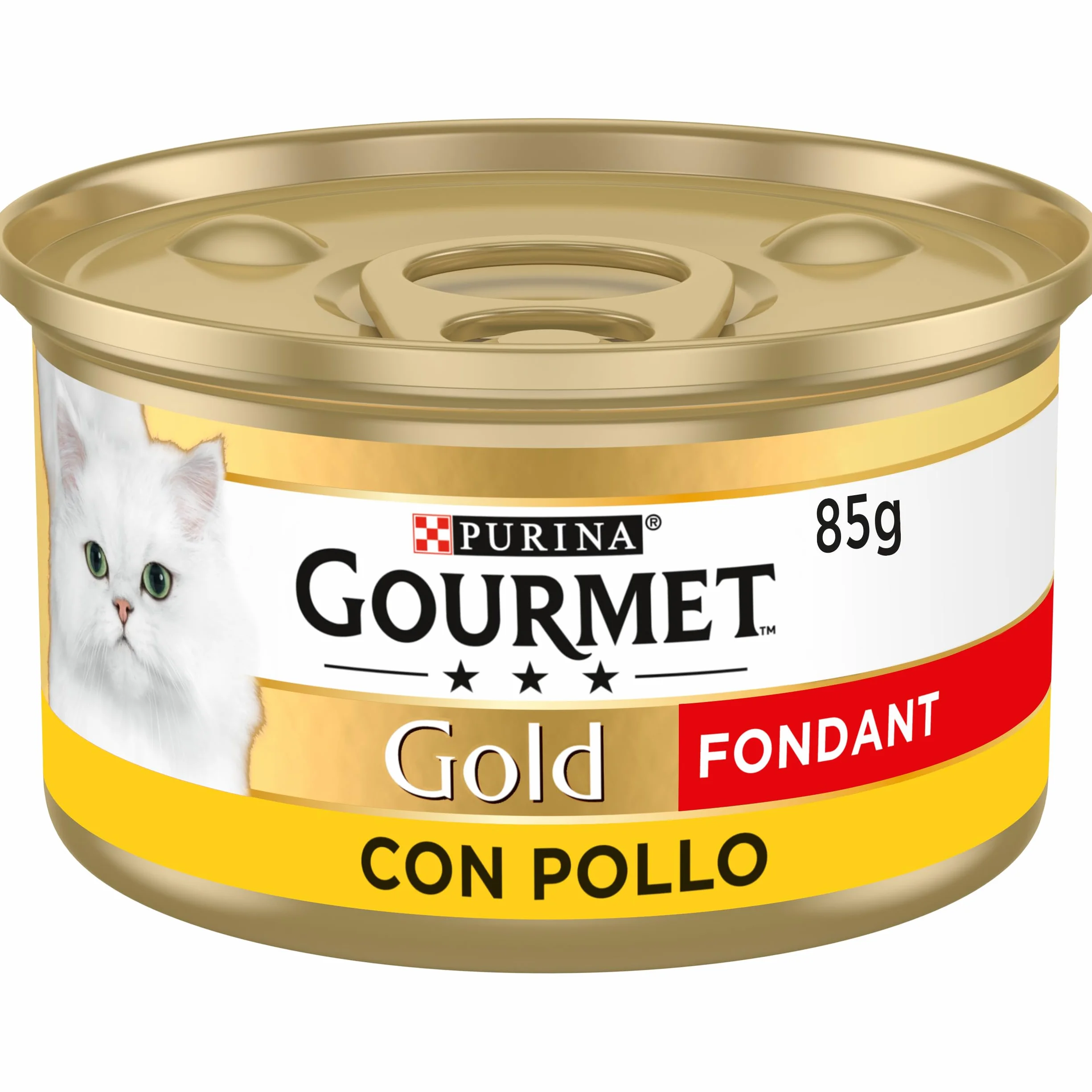 GOURMET Gold Fondant, Comida Húmeda para Gato Adulto, Mousse de Pollo con Salsa, Pack de 24 Latas de 85 g