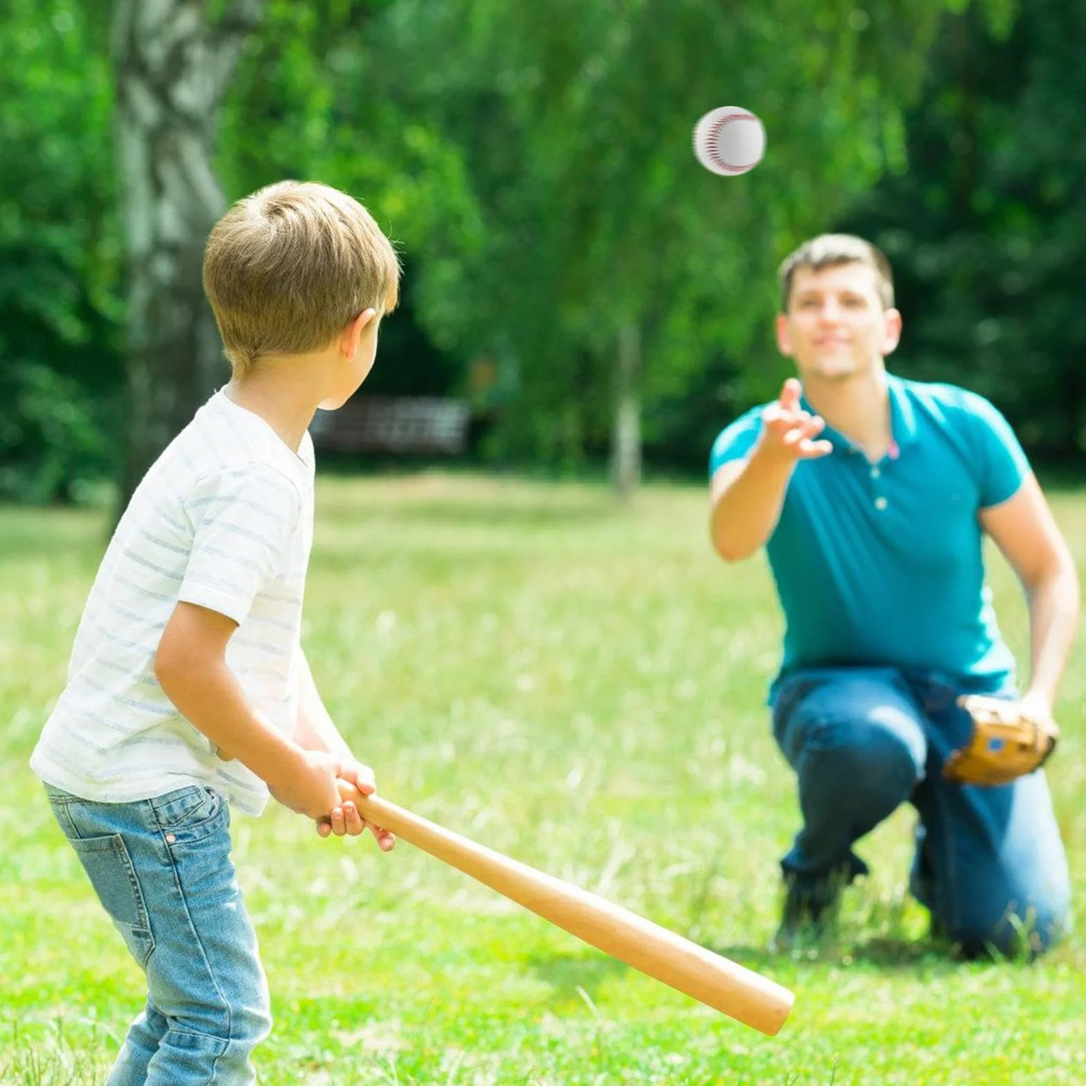 Pelotas de Béisbol 9" Profesionales Juego de 4 para Jóvenes y Adultos