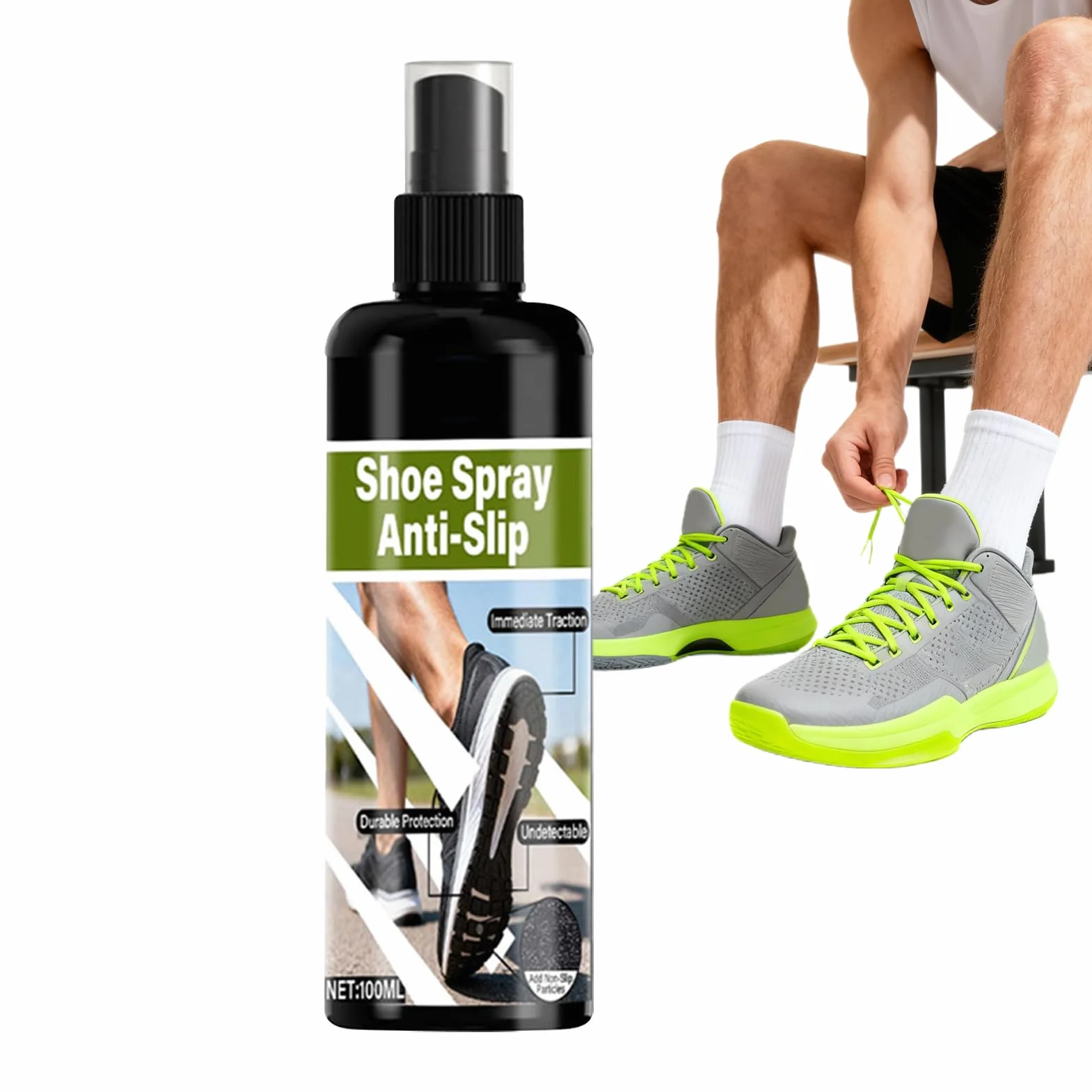 Grip Spray do Butów Koszykarskich 100ml - Szybkoschnący, Bez Klejenia, Sprzęt Treningowy