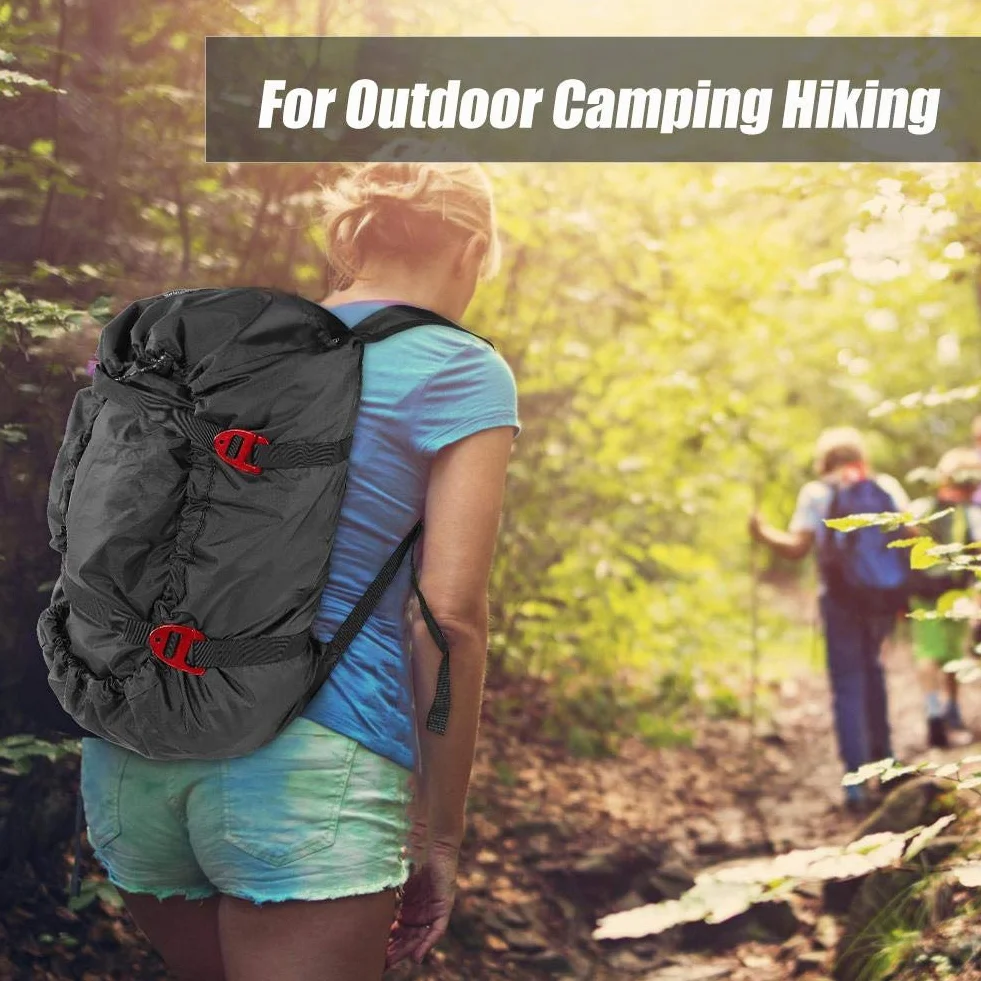 MAGT Bolsa de escalada Oxford Mochila con cuerda para montañismo al aire libre, Negro