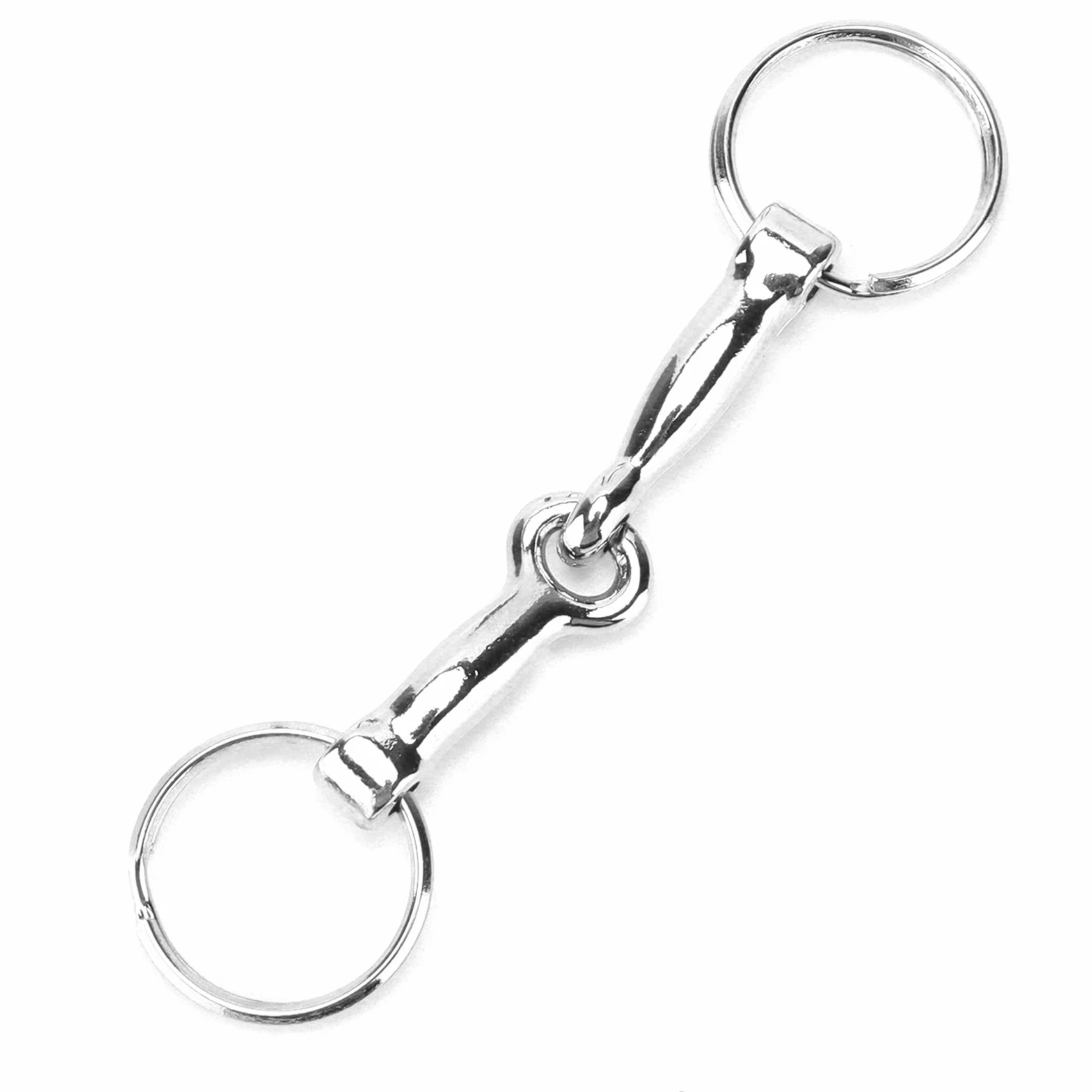Llavero de los Pedazos de Caballo, Llavero de los Pedazos de Snaffle Llavero de Pelham de la aleación del cinc Nudo de la Llave del Pedazo de Caballo del Solo Conector