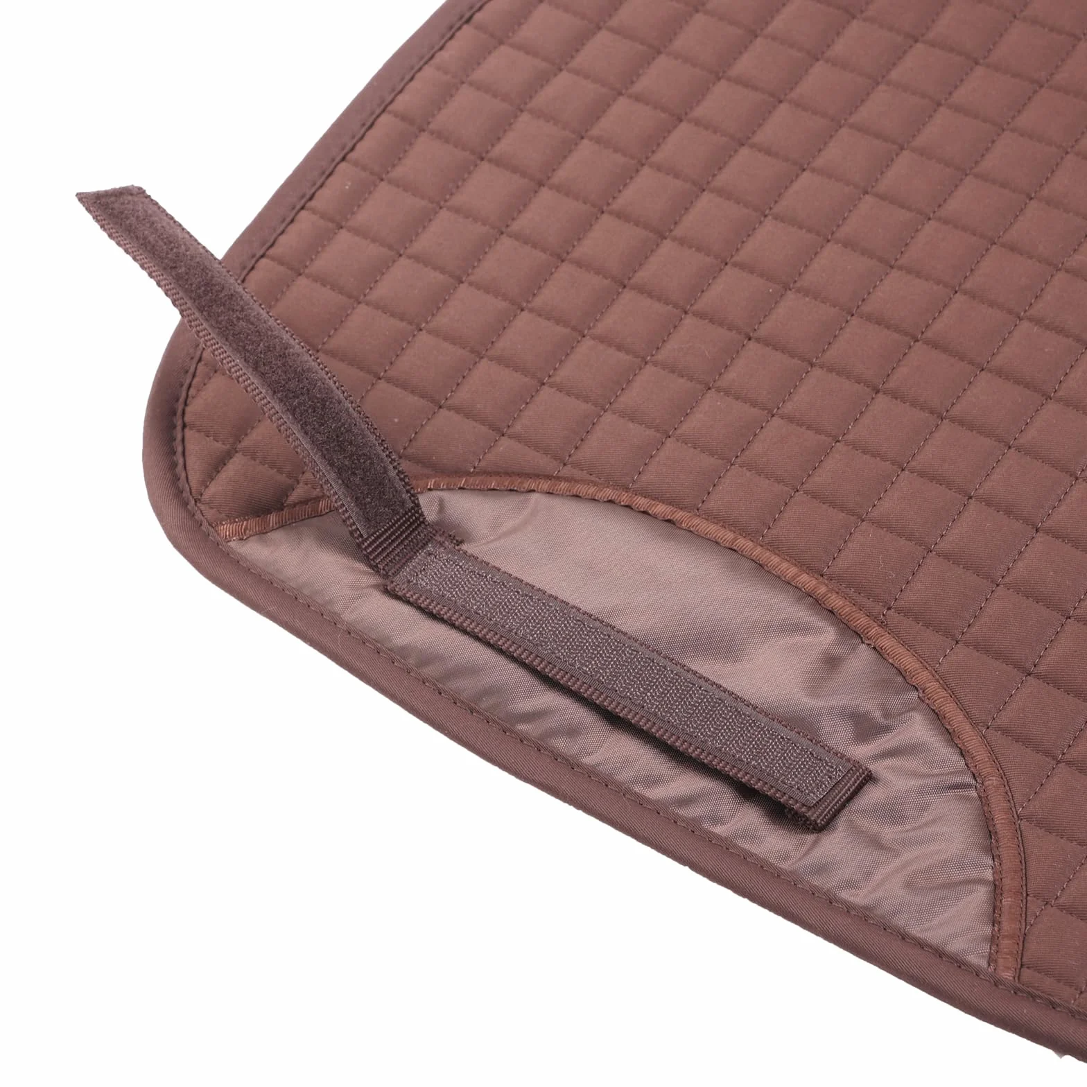 Almohadilla de piel sintética para silla de montar a caballo, manta completa Numnah Saddlecloth cuadrada con columna vertebral transparente de alta marchitura para montar a caballo, absorción