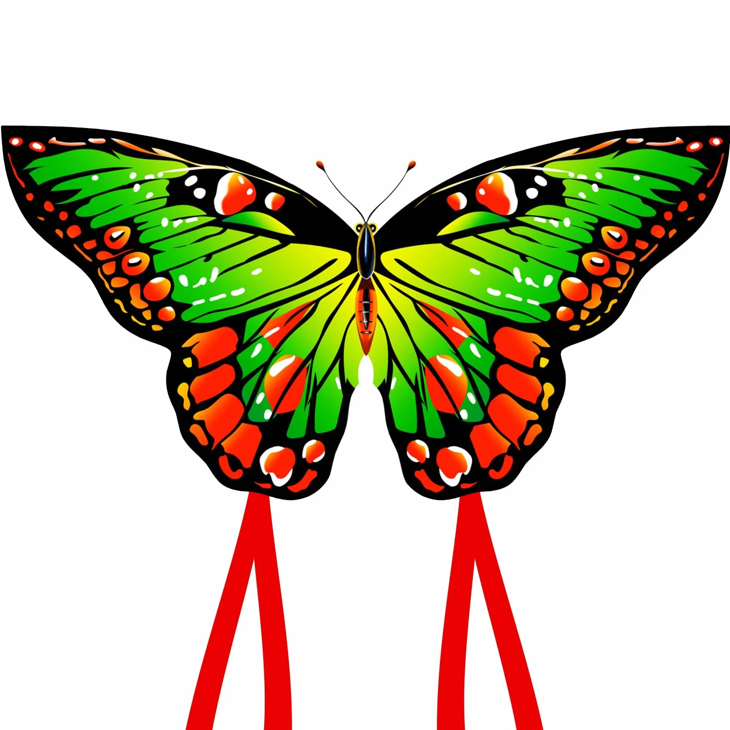 HONBO Butterfly Kite 55 x 28 inch Large Beginner Kite for Kids Adults Easy to Fly Outdoor Beach