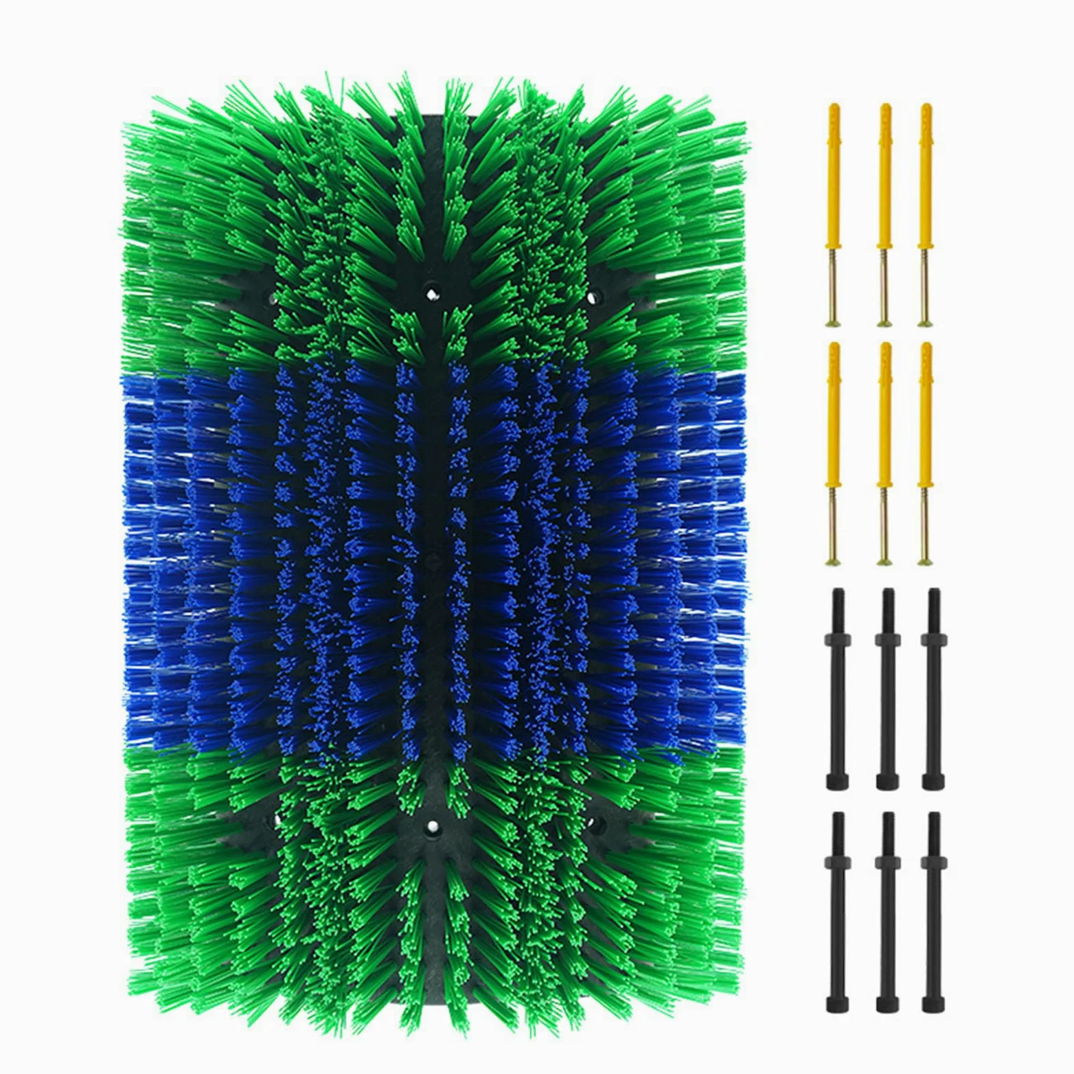 Cepillo para rascar ganado, cepillo para caballos con 6 tornillos, almohadilla antipicazón para caballos y ganado, ayuda para hacer cosquillas para caballos, cabras, vacas, ovejas, cerdos, a
