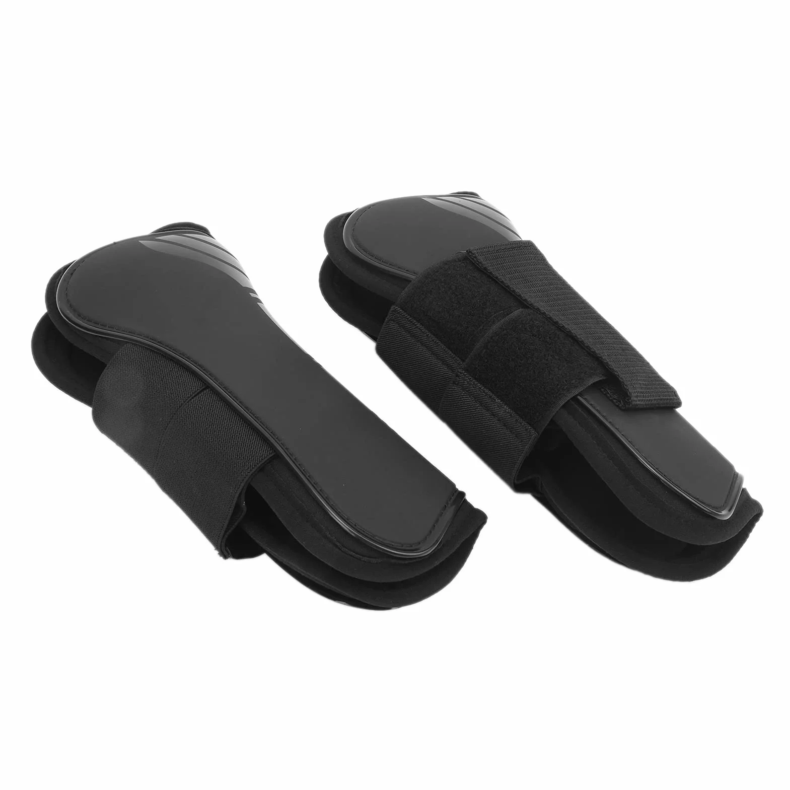 Aeun Botas de Tendón de Caballo de PU, 4 Piezas Botas de Soporte de Caballo Botas Protectoras de Pezuña de Caballo Protector de Pierna de Caballo para Salto de Caballo para Mantenerse Cómodo