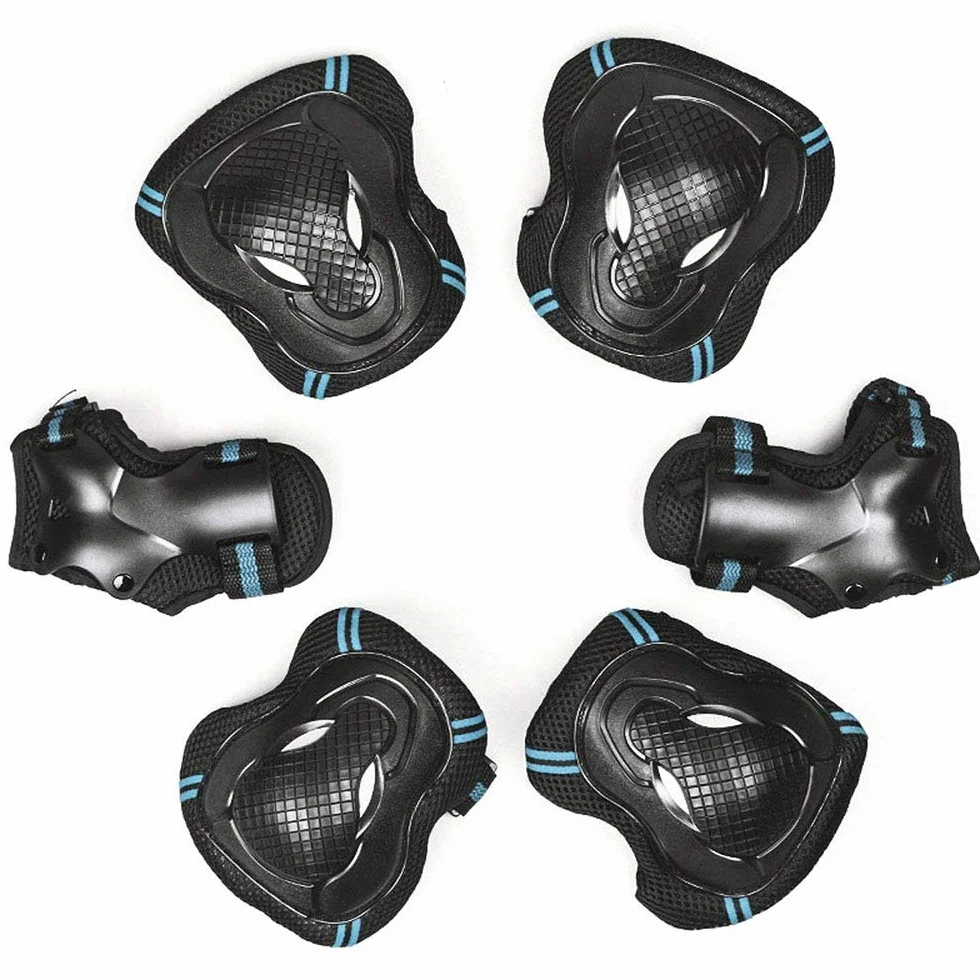 Protecciones Patinaje Infantil Set 6 Piezas Rodilleras Coderas Muñequeras para Patinaje Ciclismo Skate