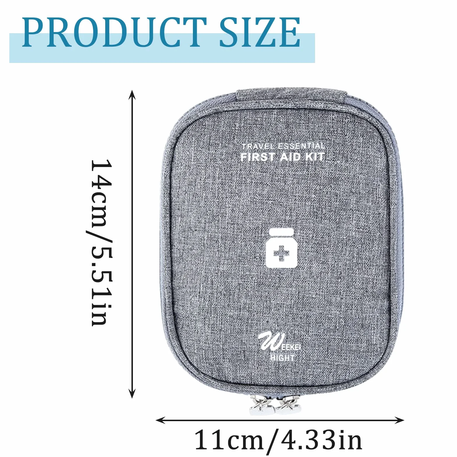 FuninCrea Mini Bolsa de Primeros Auxilios, Kit Portátil de Viaje para Medicamentos