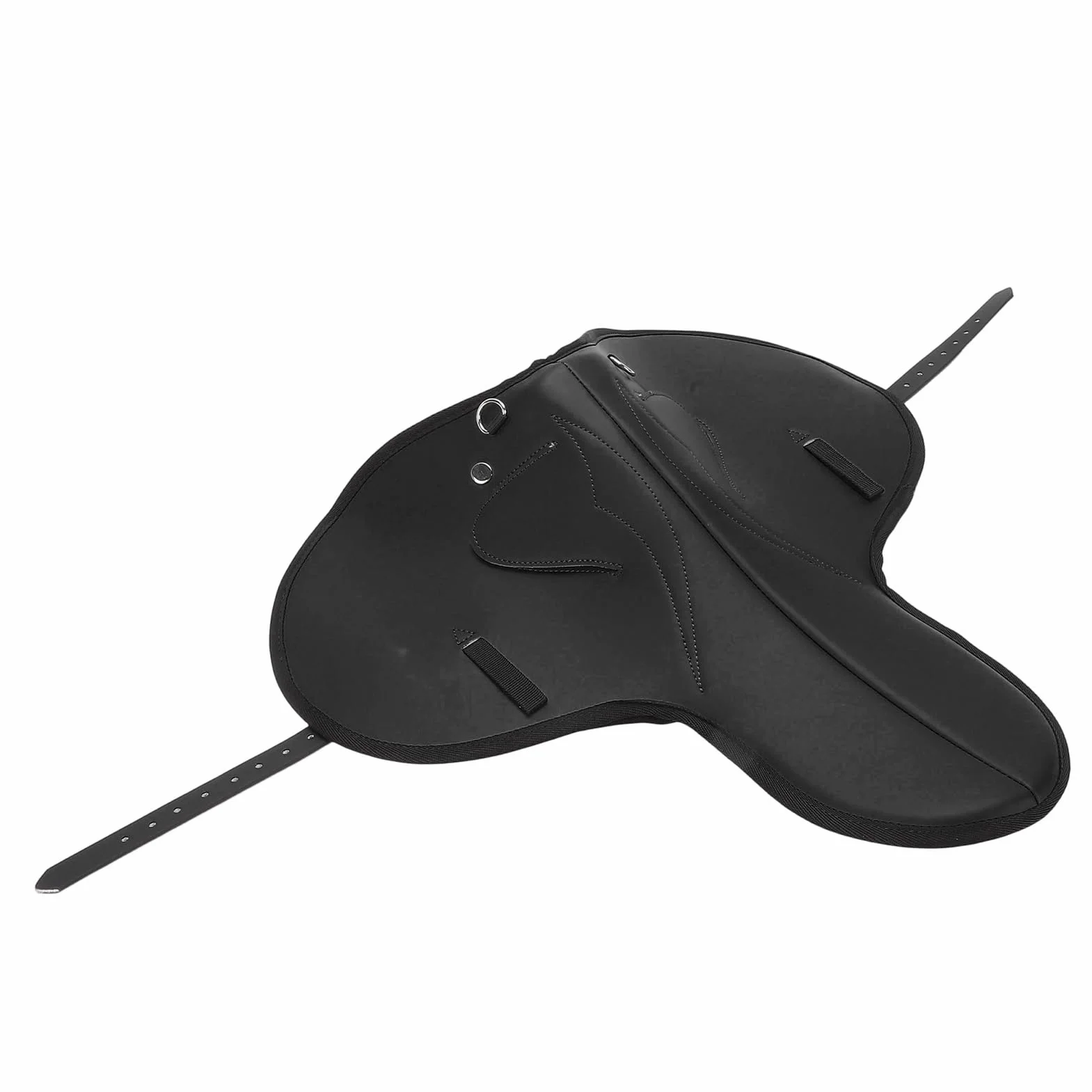 Yctze Cómoda Almohadilla para Silla de Montar de Microfibra - Estera de Equitación Antideslizante Que Absorbe los Golpes con Correas de Fijación Estabilidad Ecuestre - Doma, Salto y Eventos