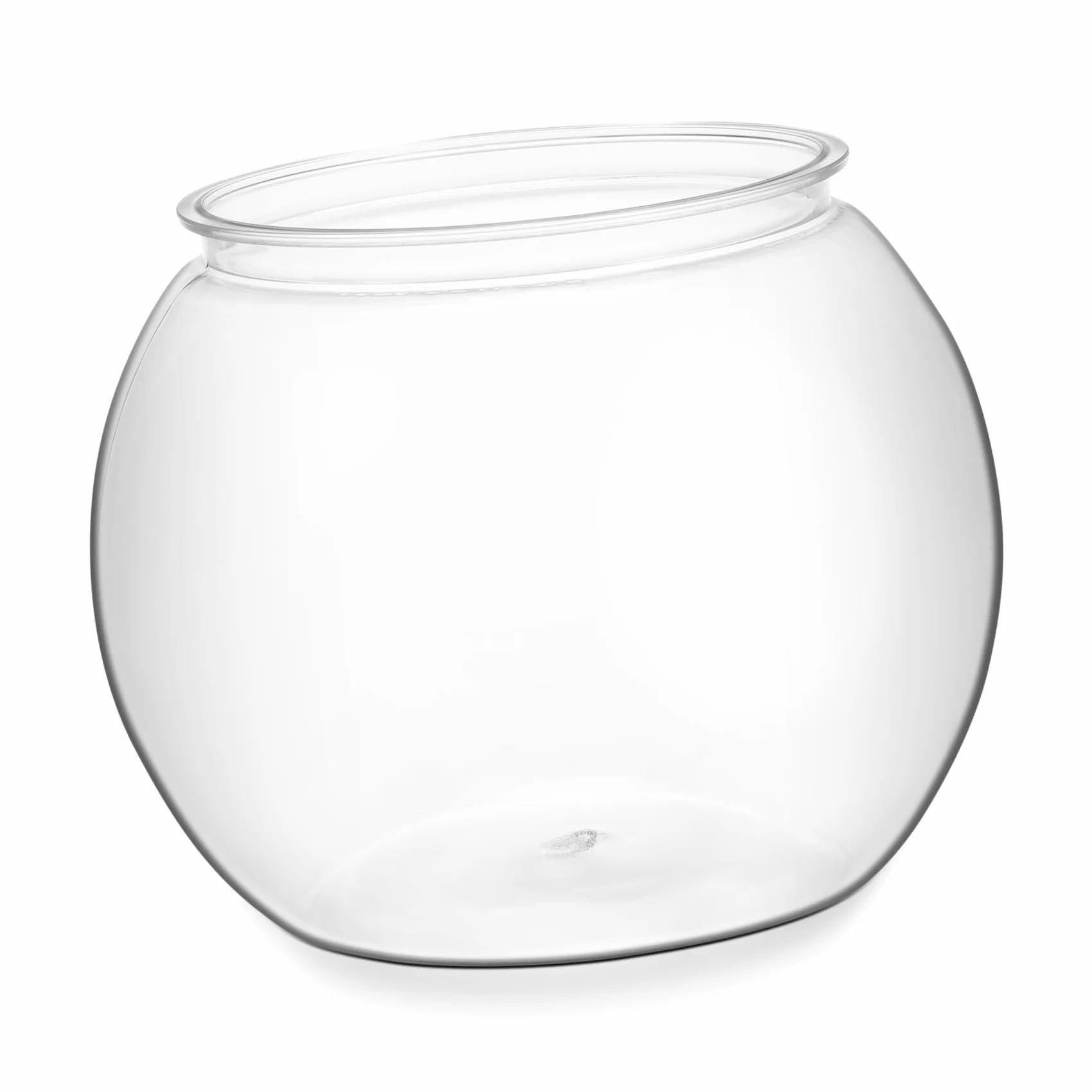 Pecera Plástica Transparente Redonda para Escritorio Acuario Pequeño Durable de Pet Decoración para Oficina y Resistente a para Peces Betta y Tortugas