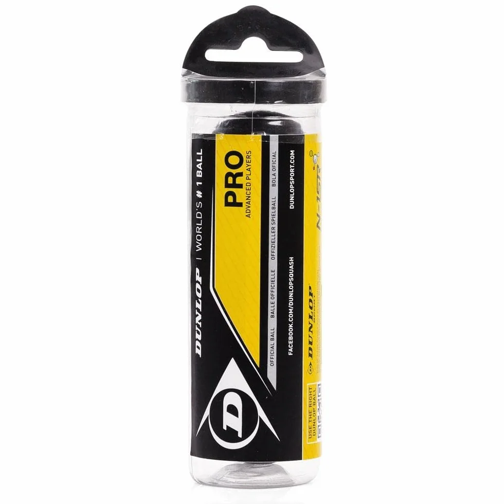 Dunlop Sports Pro XX Squash 3 Ball Tube